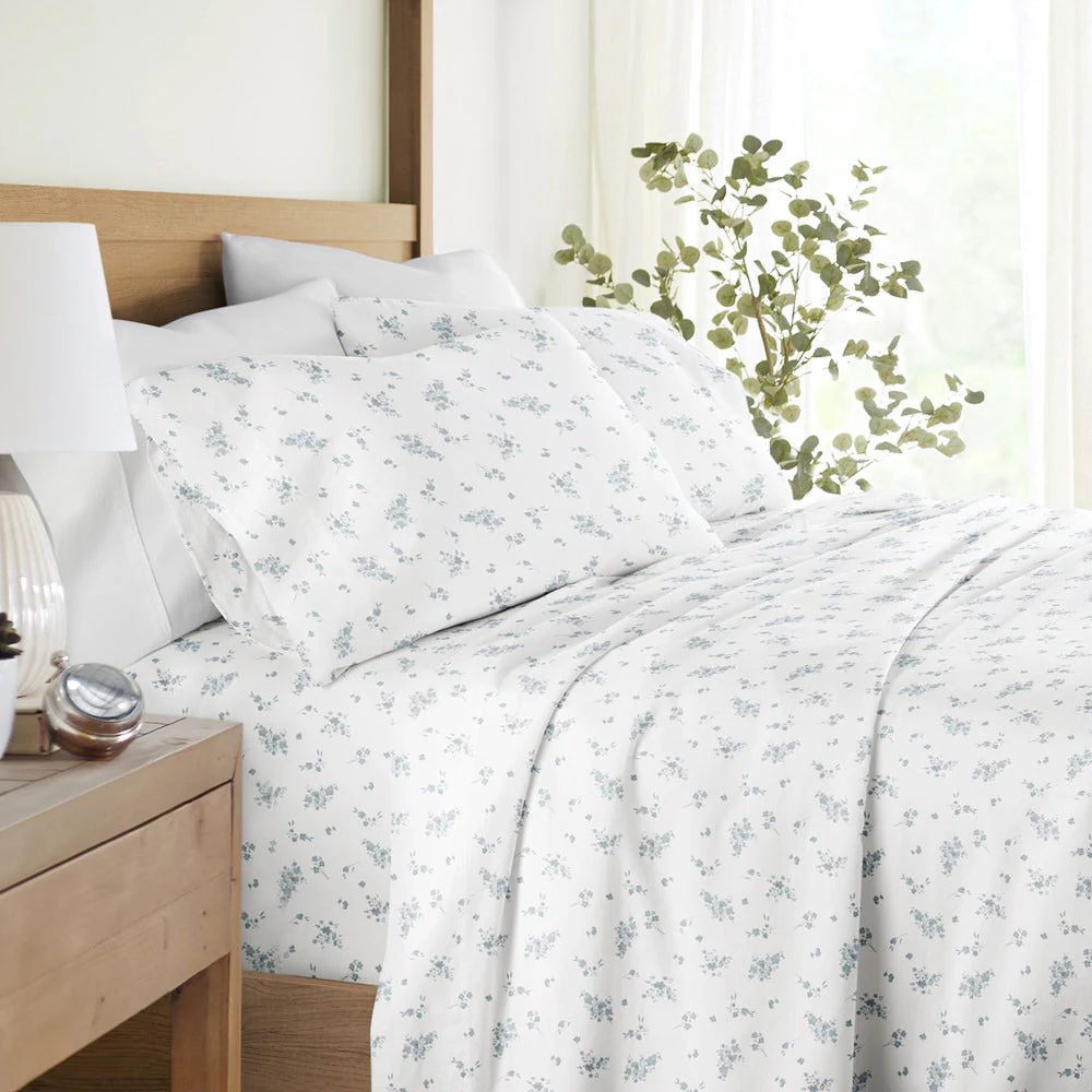 Bouquet Bliss 4-Piece Long Staple Cotton Sheet Set (Sale)