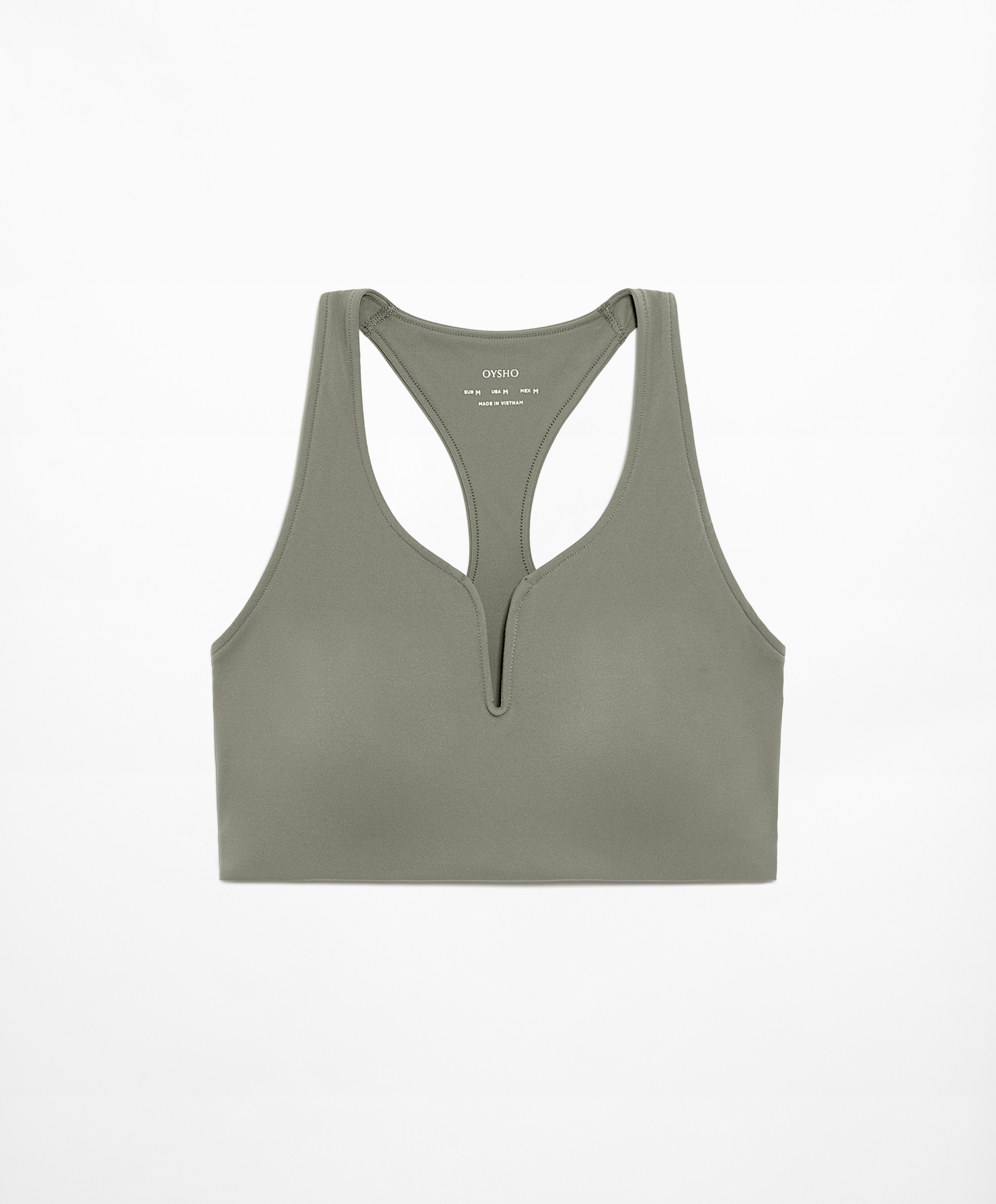 OYSHO Medium support compressive sports bra with trim