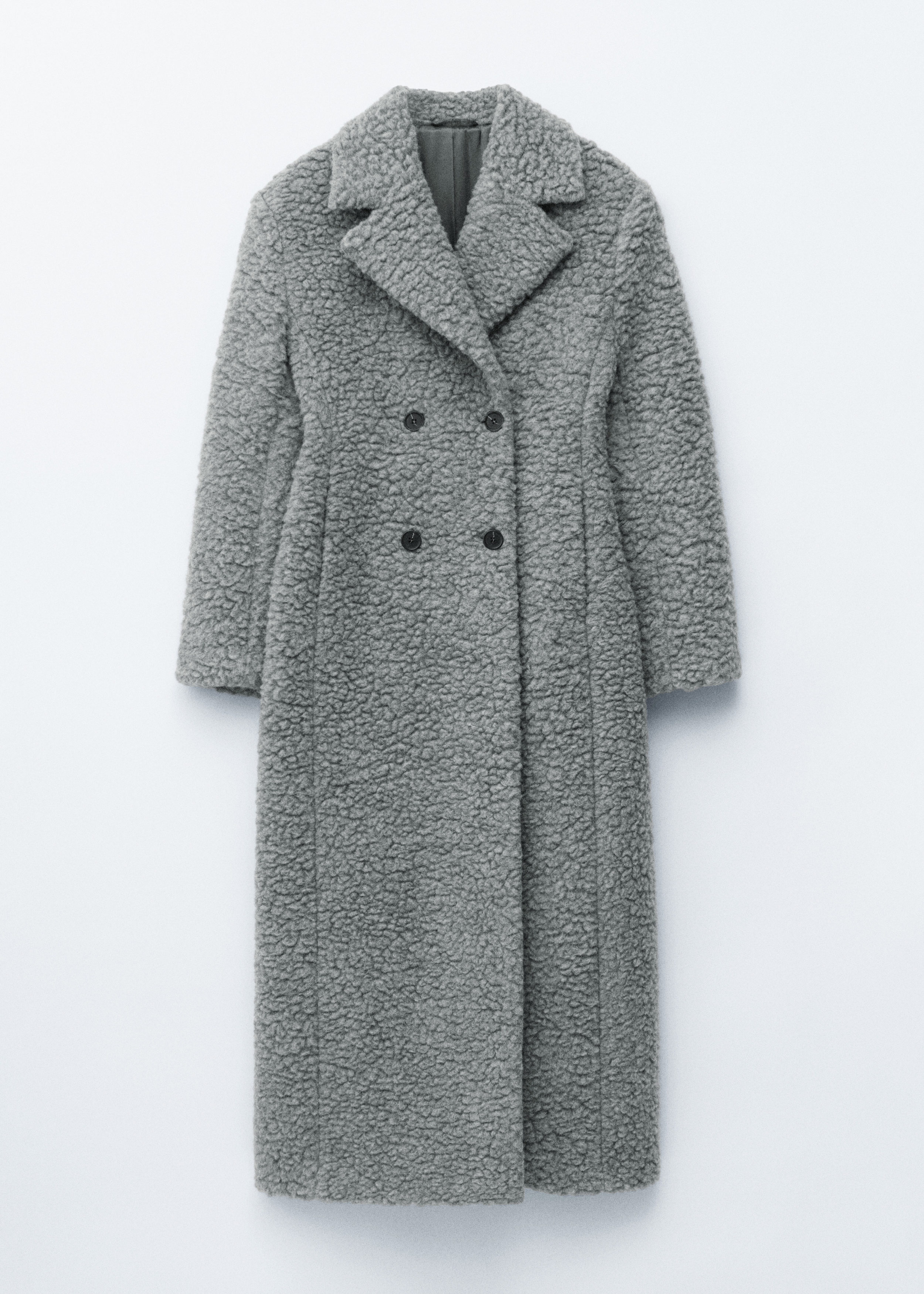 & Other Stories WOOL SHEARLING MAXI COAT