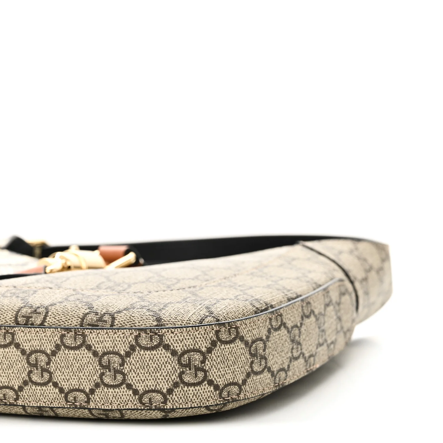 GG Supreme Monogram Snakeskin Small Jackie 1961 Hobo Beige Ebony - Top Club