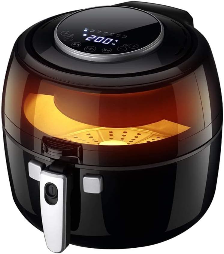 AJIRALTON Friggitrice ad Aria, Friggitrice ad Aria Digitale, Friggitrice Salutare Senza Olio, Forno/Cucina Di Dimensioni Familiari per Una Cottura a Basso Contenuto Di Grassi, Timer e Controllo a