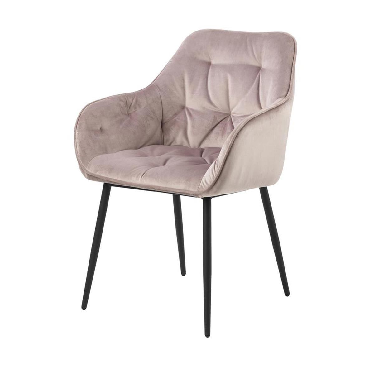 Eetkamerstoel Arian velvet Roze