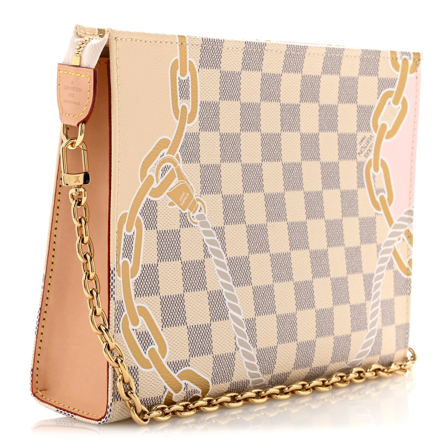 Damier Azur Nautical Toiletry Pouch On Chain - Top Club