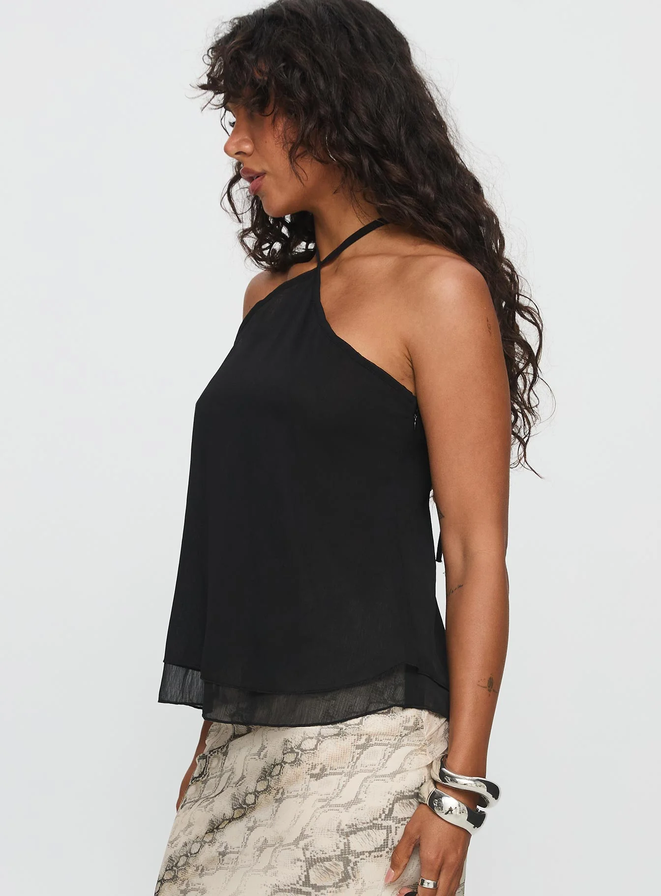 Rafaella Halter Top Black