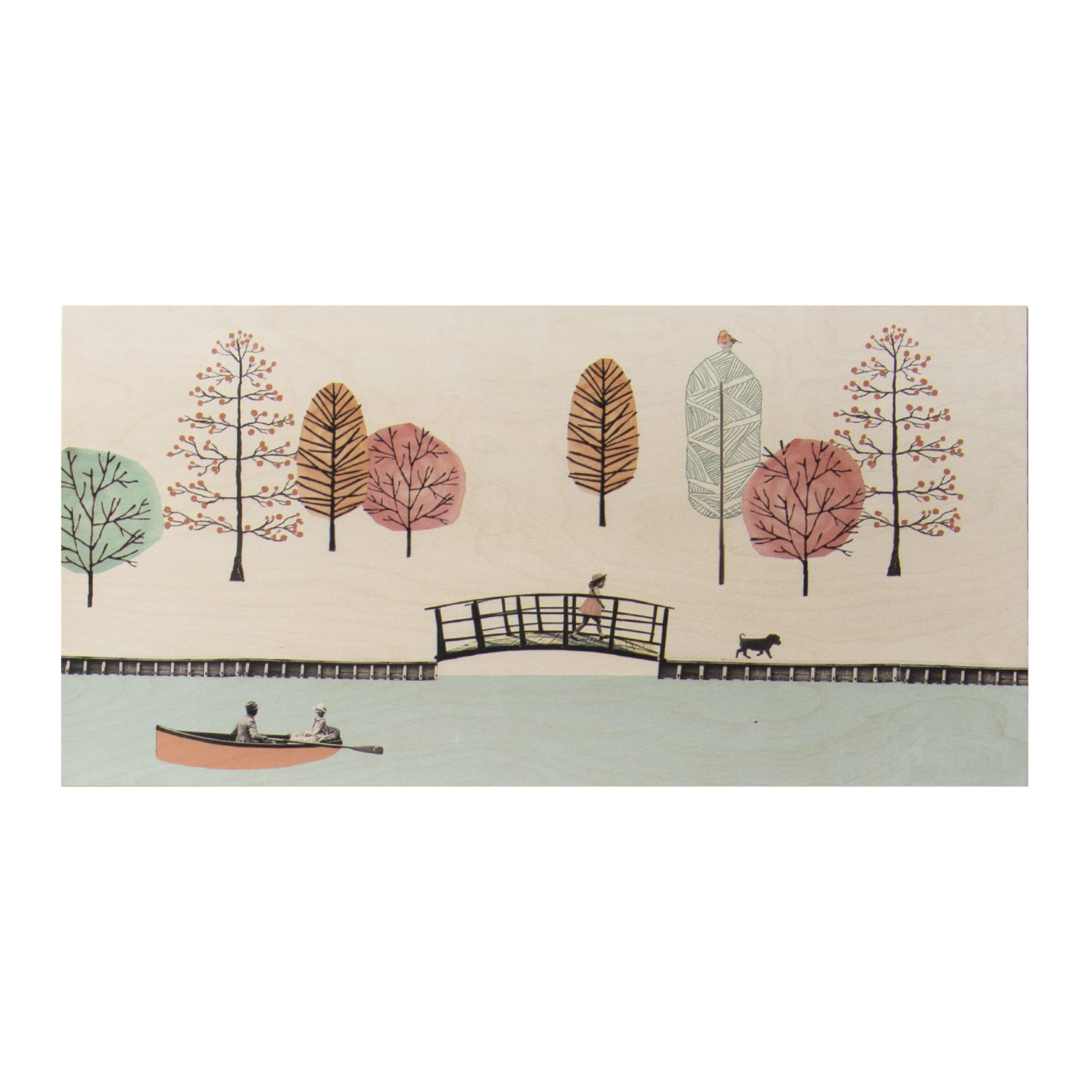 StoryWood wandpaneel Day at the park 150 x 75 cm