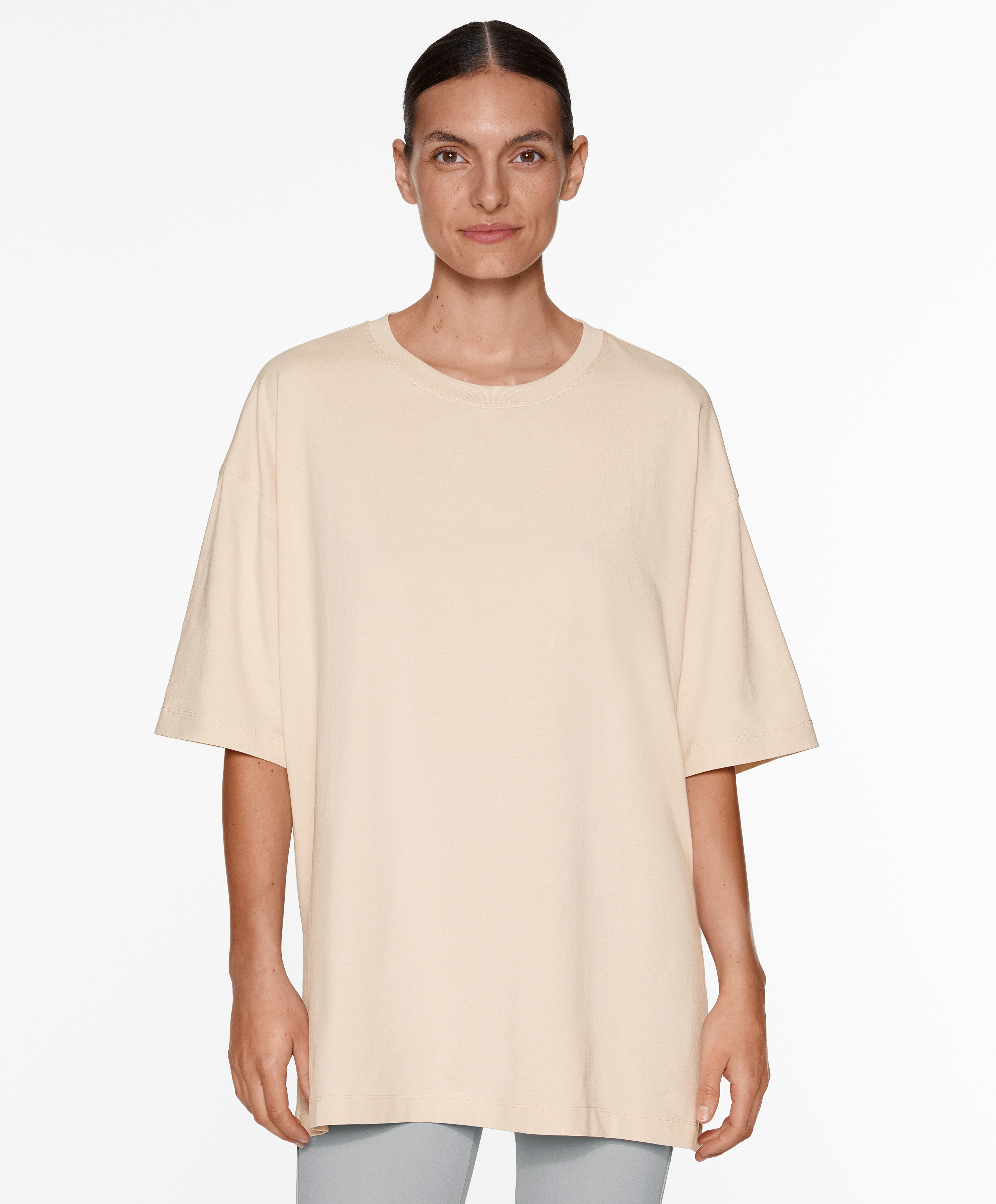 OYSHO Short sleeve cotton blend T-shirt
