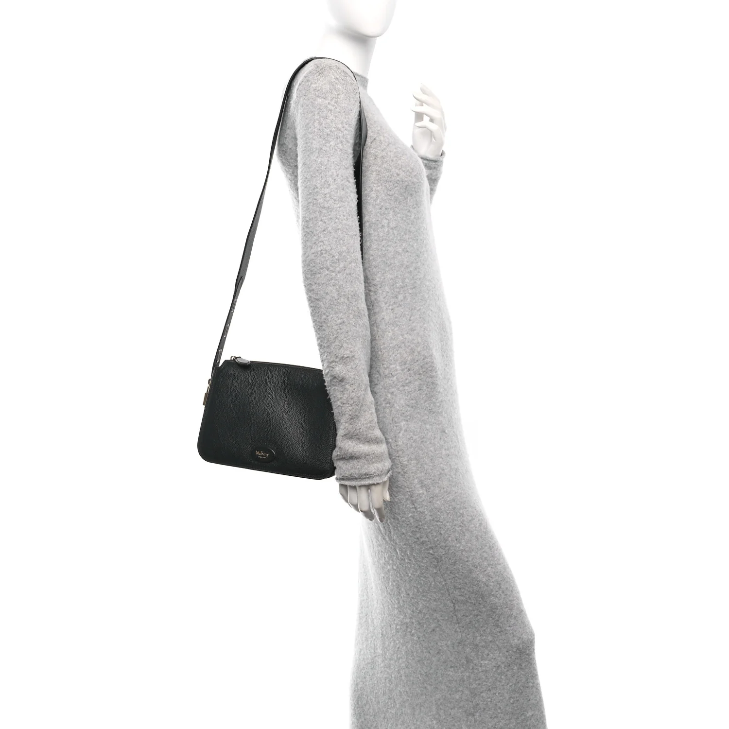 Small Classic Grain Billie Crossbody Bag Black