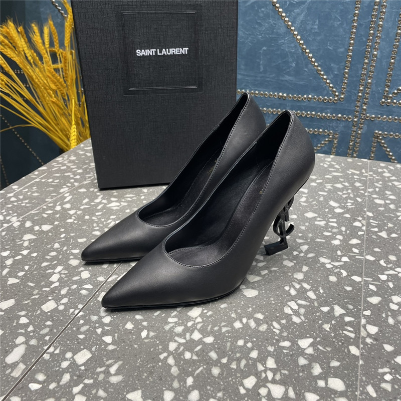 YSL rhinestone high heel classic logo letter high heel sandals - Sneaker Replica Workshop