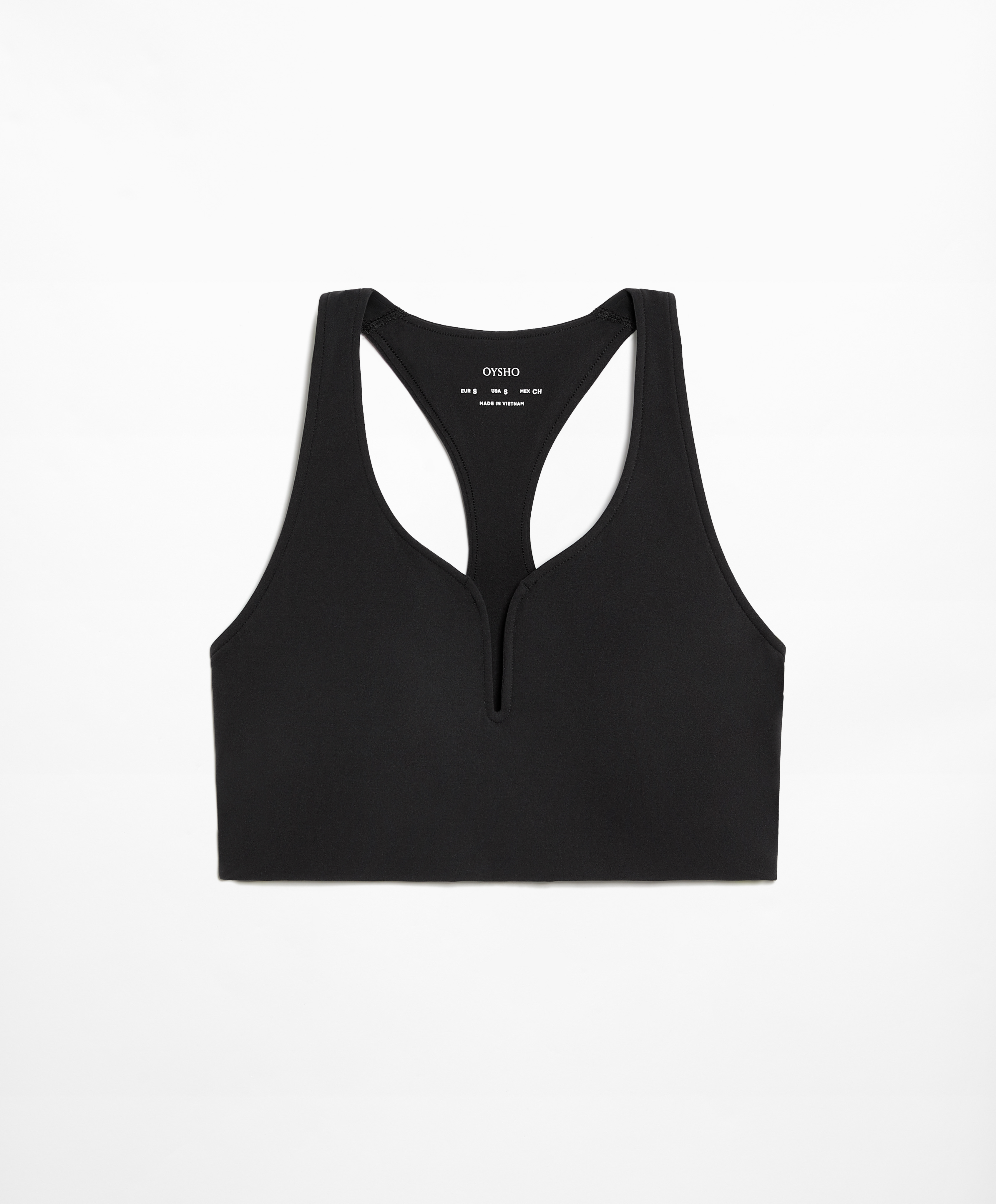 OYSHO Medium support compressive sports bra with trim