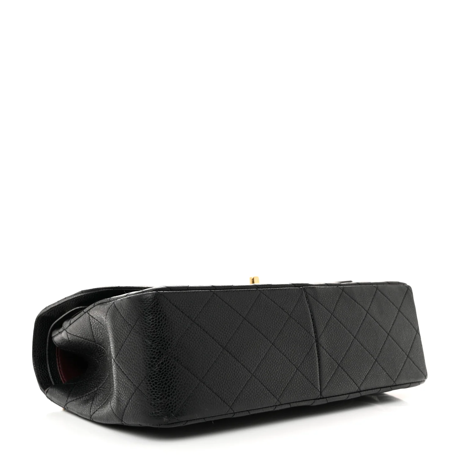 Caviar Quilted Jumbo Double Flap Black - Top Club