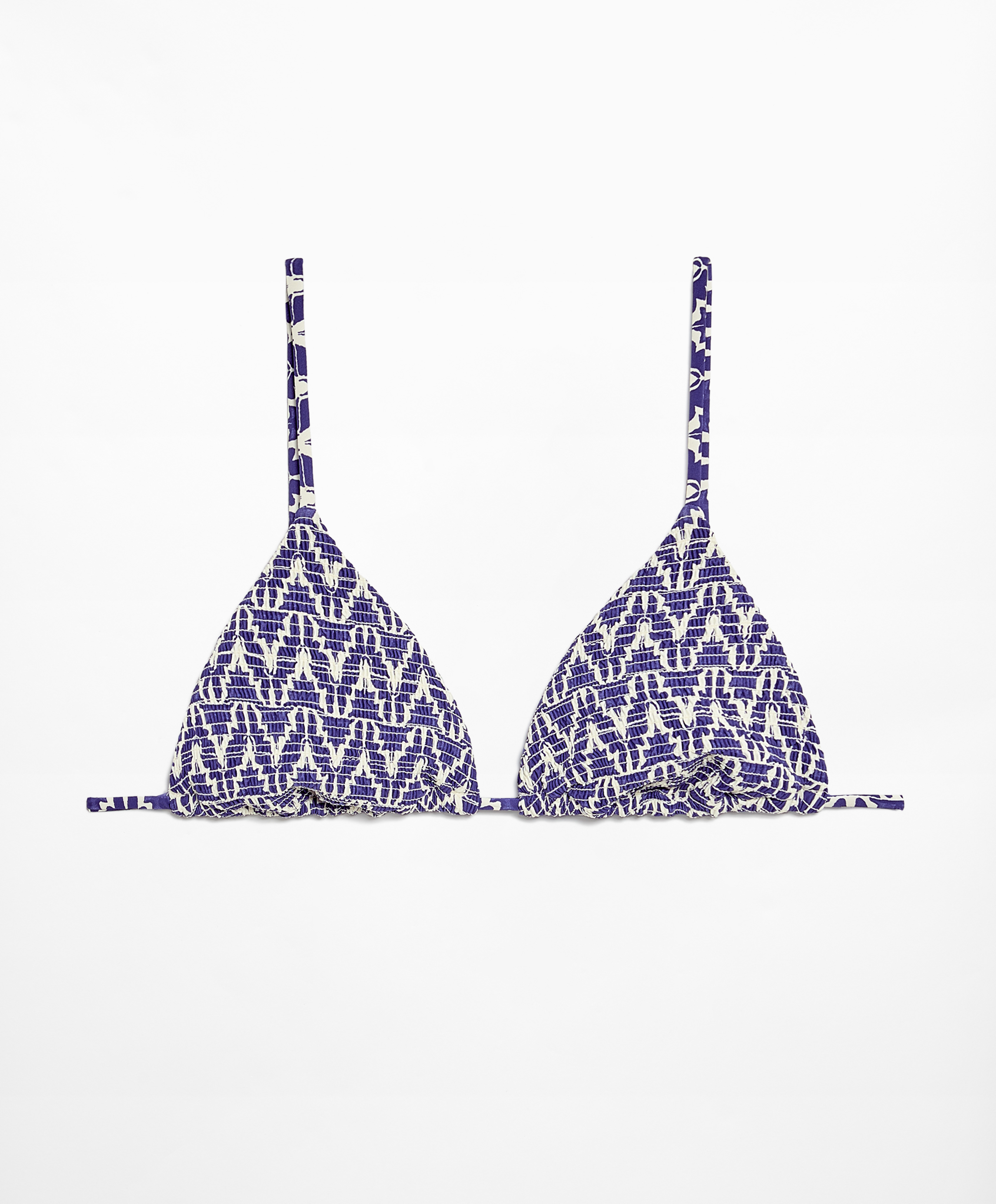 OYSHO Smock stamp print triangle bikini top
