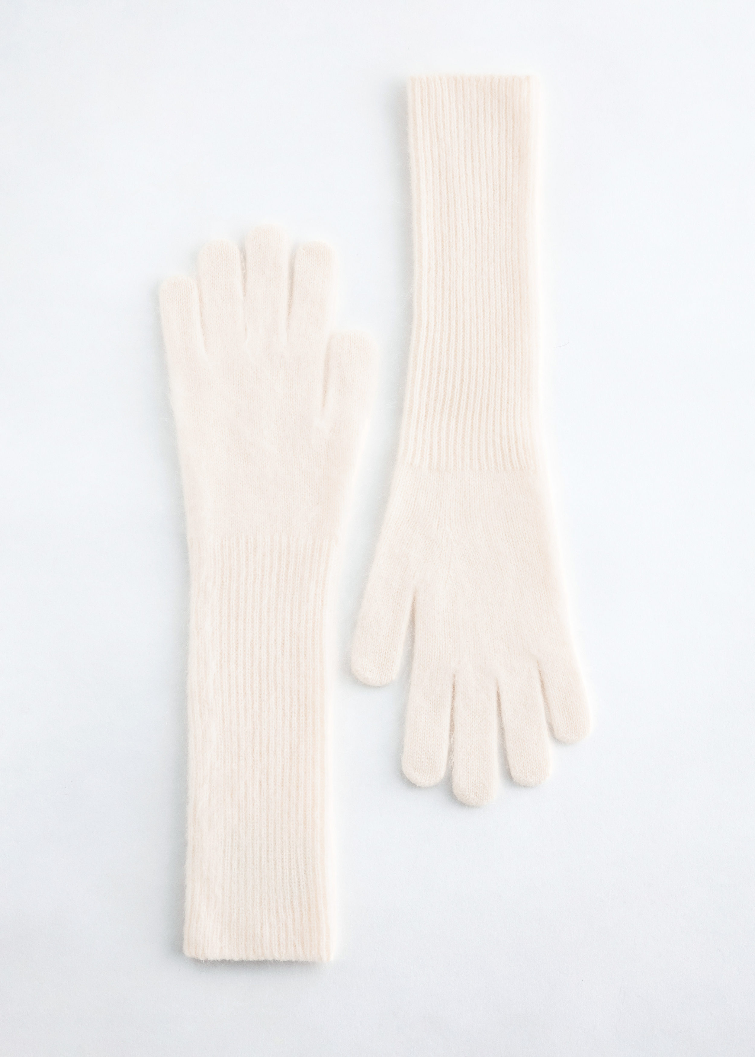 & Other Stories KNITTED BRUSHED CASHMERE GLOVES