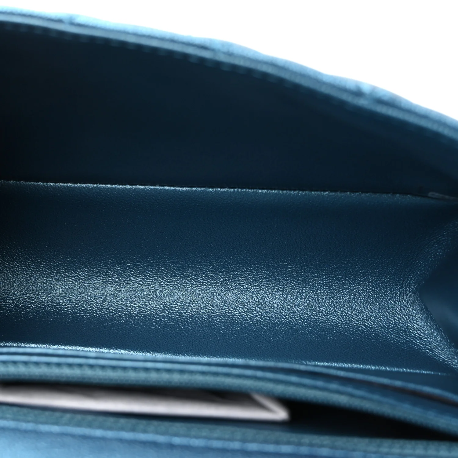 Metallic Sheepskin Quilted 2.55 Reissue Mini Flap Blue - Top Club