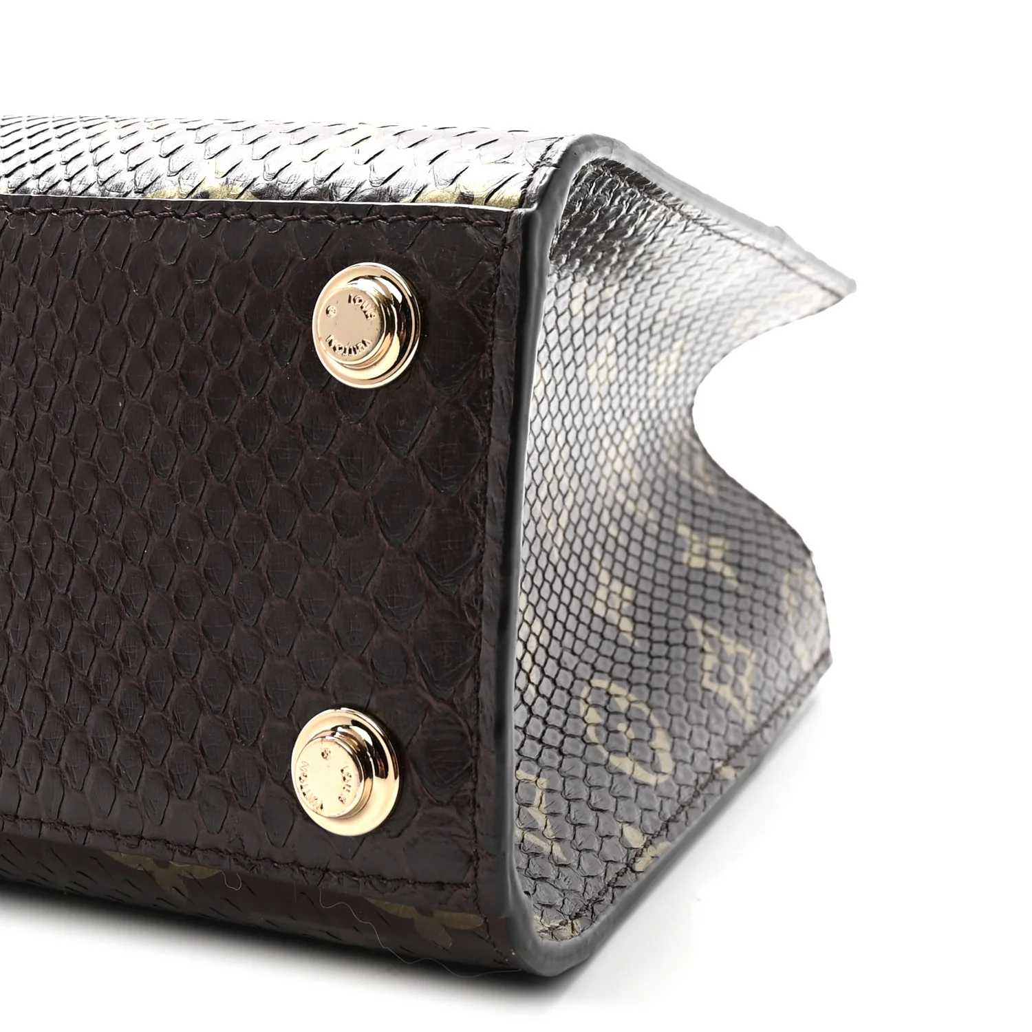 Snakeskin Monogram City Steamer Mini Brown - Top Club