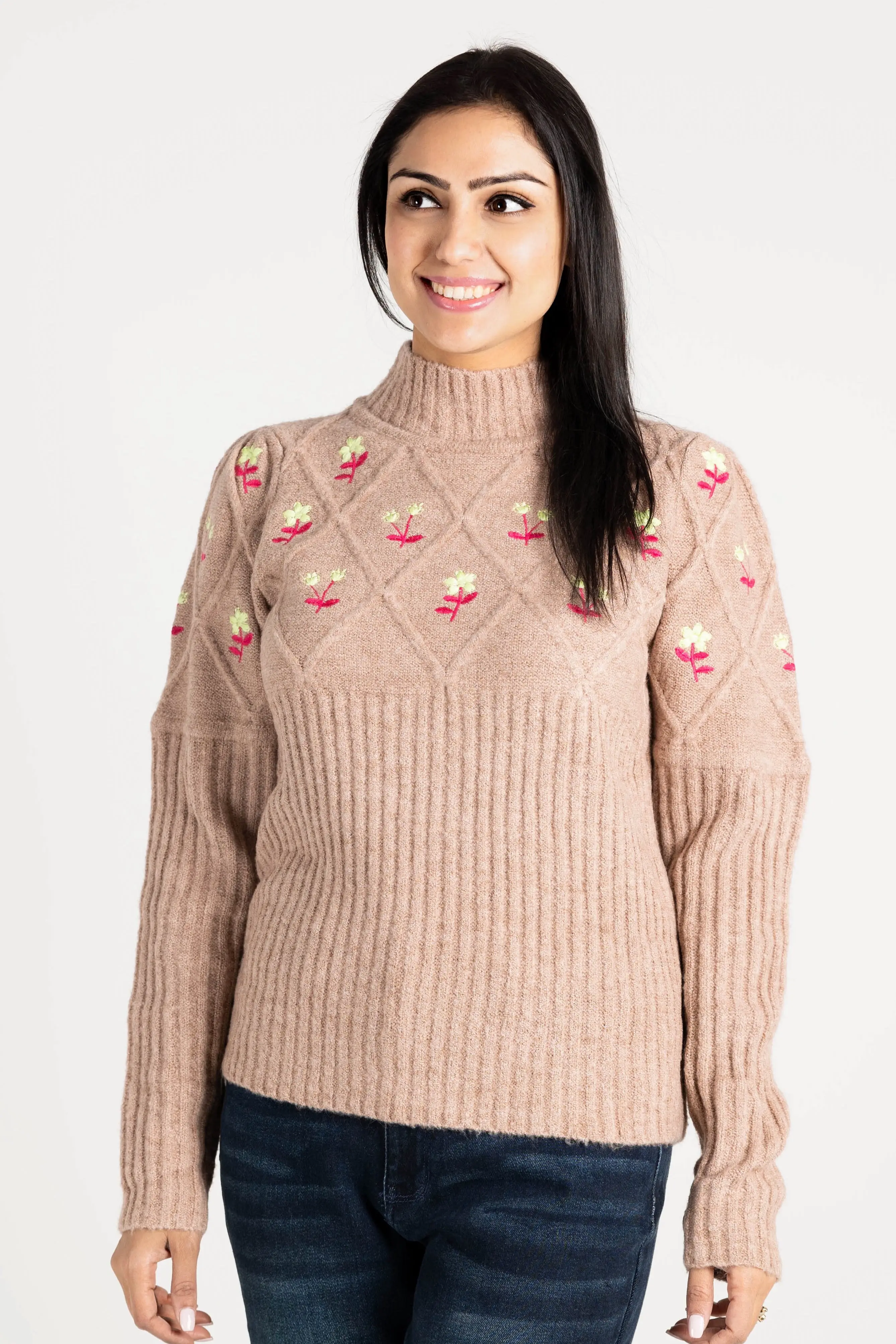 Happy Times Floral Sweater - ALJEGJ