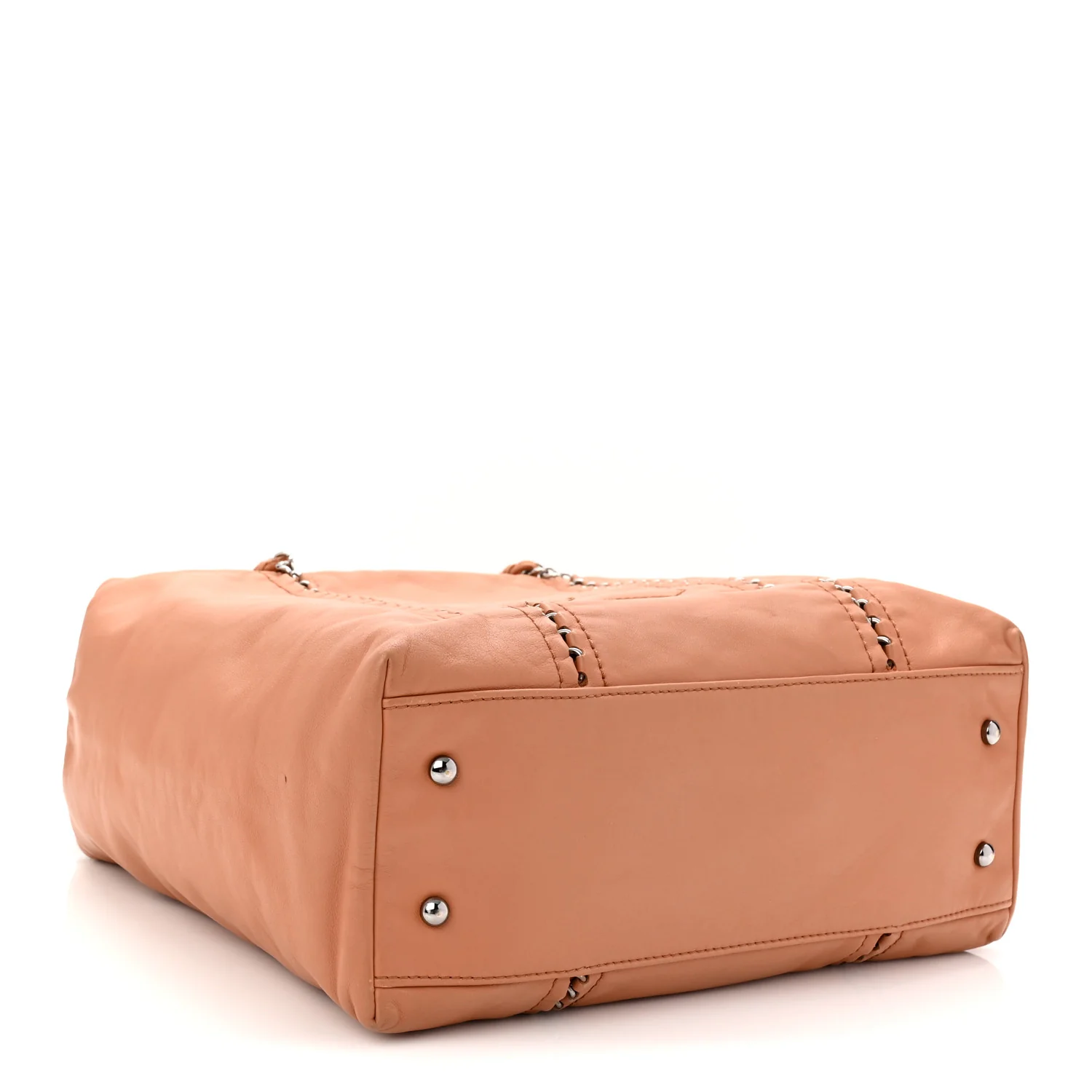 Smooth Calfskin Luxe Ligne Tote Dark Beige - Top Club