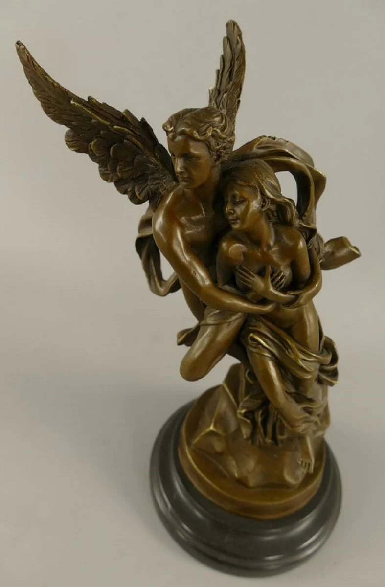 Art Nouveau bronze decorative figure Armor & Psyche bronze / black H. 31 cm