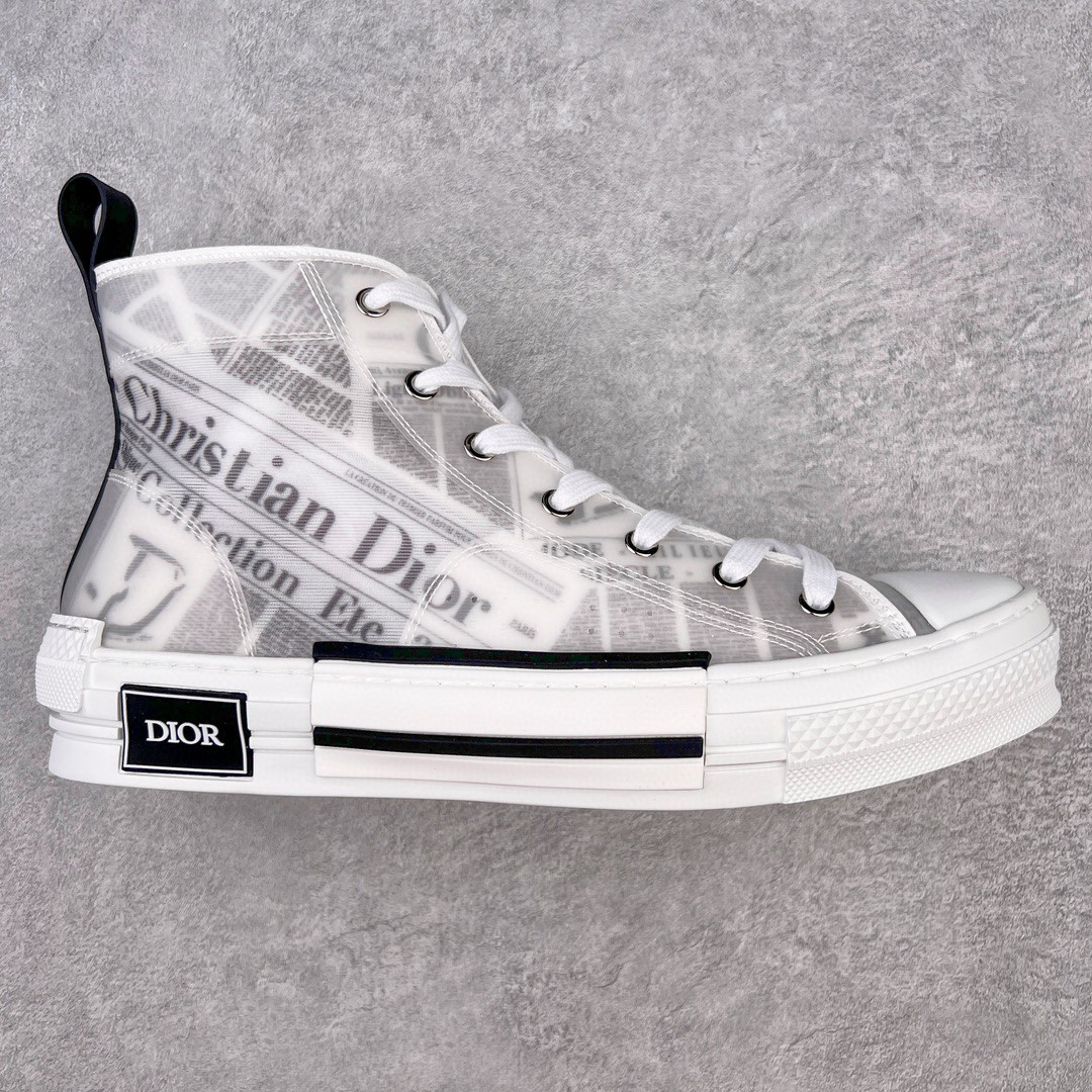 Dior 迪奥 DANIEL ARSHAM B23 报纸印花 高筒 休闲鞋 运动鞋 板鞋 男鞋 女鞋 黑白 3SH118YUO_H069 - Sneaker Replica Workshop