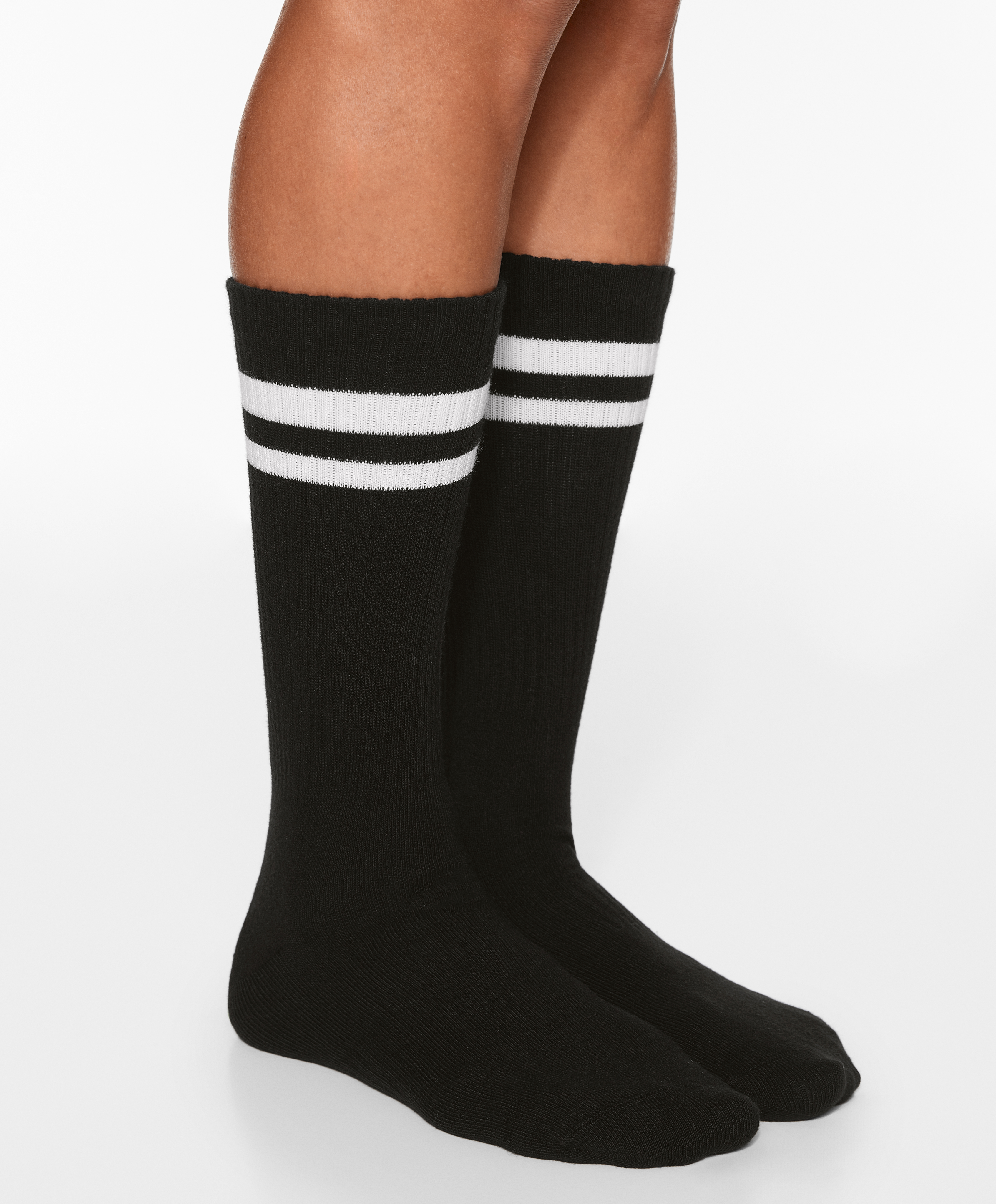 OYSHO Striped cotton blend classic sport socks