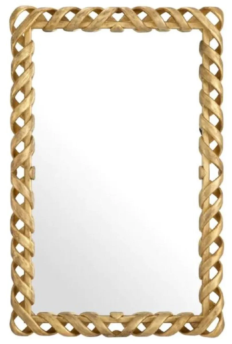 Luxury mahogany mirror antique gold H. 141 cm