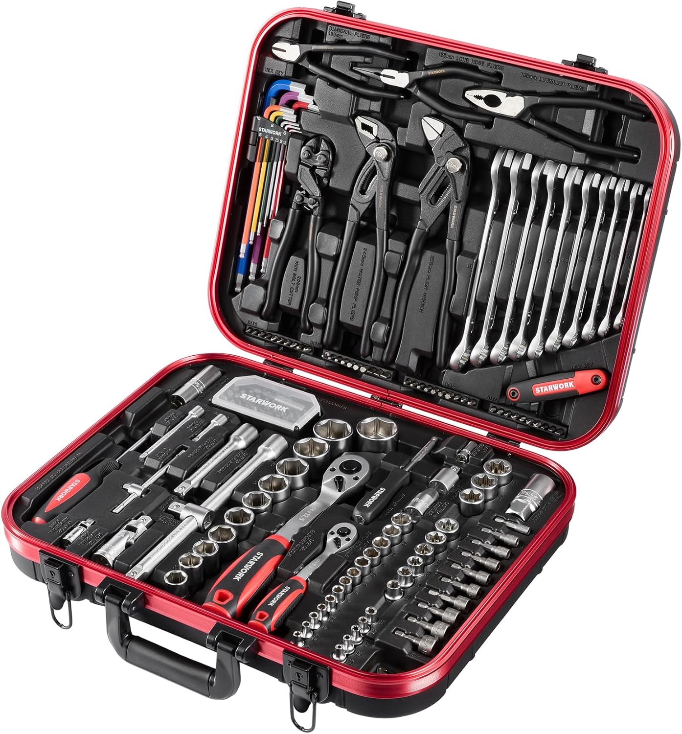 STARWORK TRUE MECHANIC�?Set di utensili meccanici TRUE MECHANIC�?da 169 pezzi, professionale, metrico