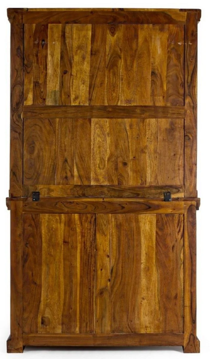 Country house style dining room cabinet brown / natural colors 107 x 45 x H. 190 cm - solid wood kitchen cabinet - dining room furniture in country house style - country house style dining room furnishings