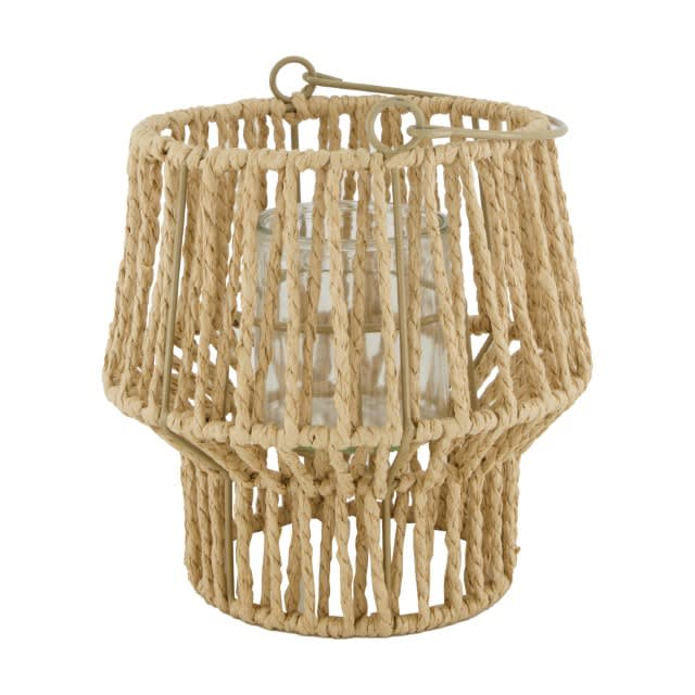 Lantern paper rope natural