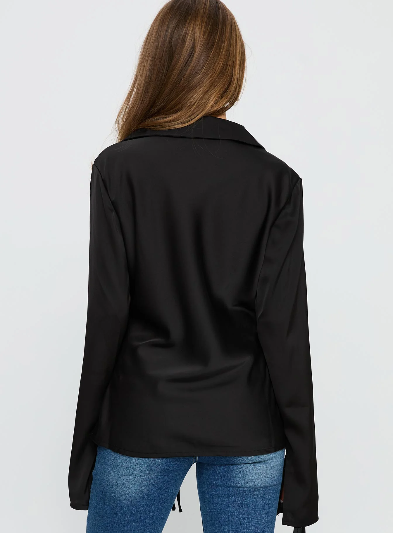 Way Life Goes Long Sleeve Top Black