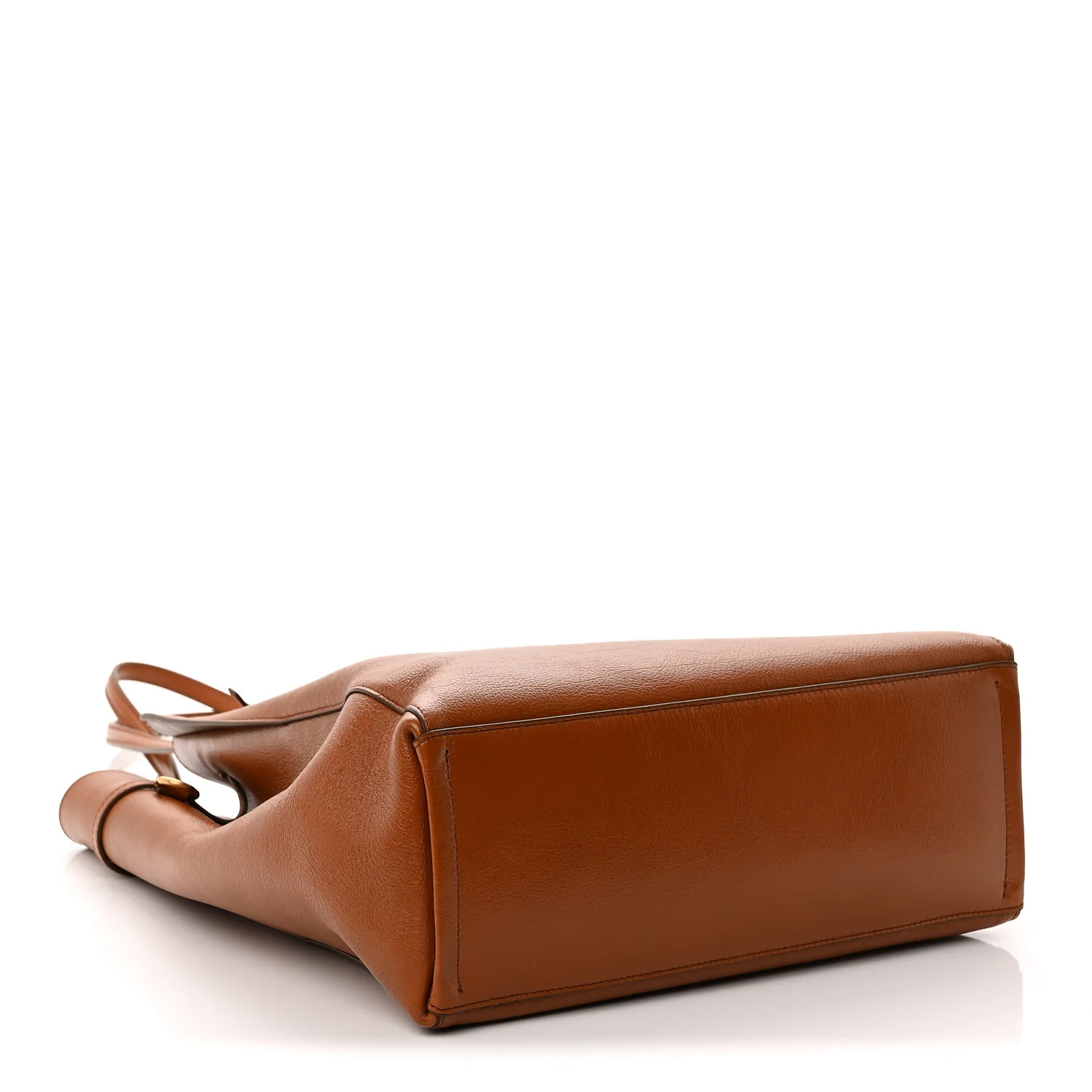 Tumbled Buffalo Voyou Medium North South Tote Soft Tan - Top Club