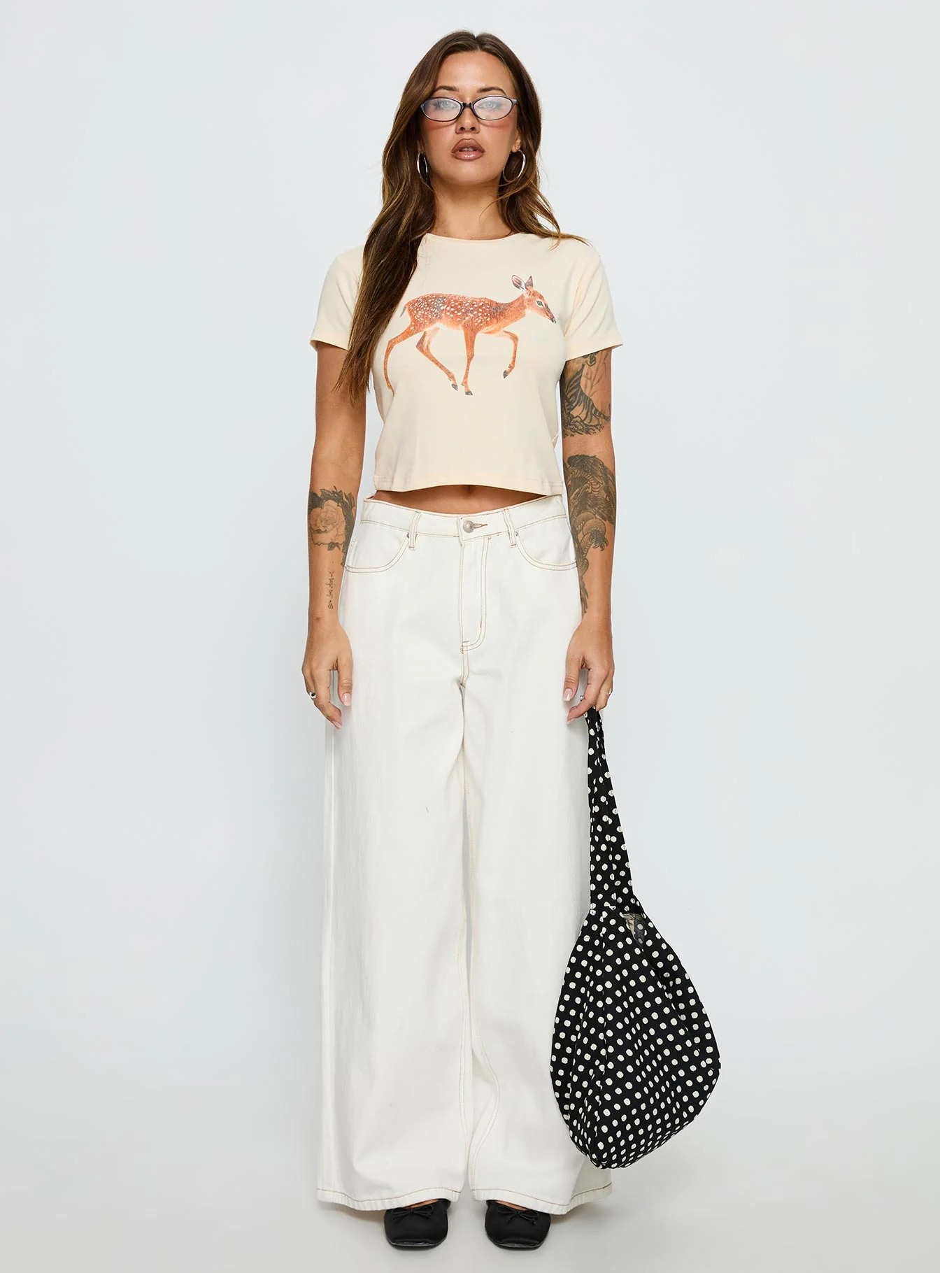 Dearly Loved Graphic Baby Tee Cream