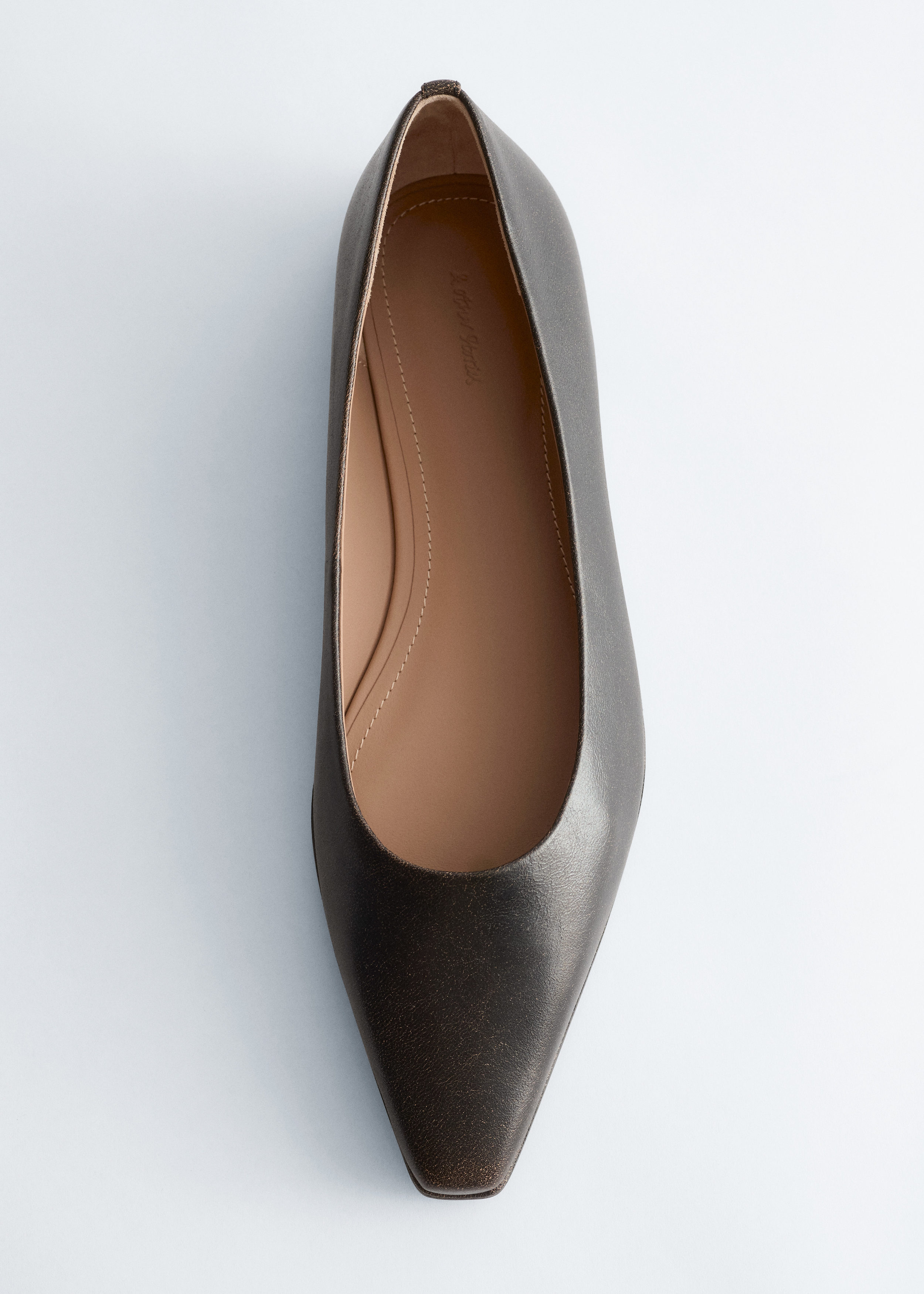 & Other Stories LEATHER BALLET FLATS