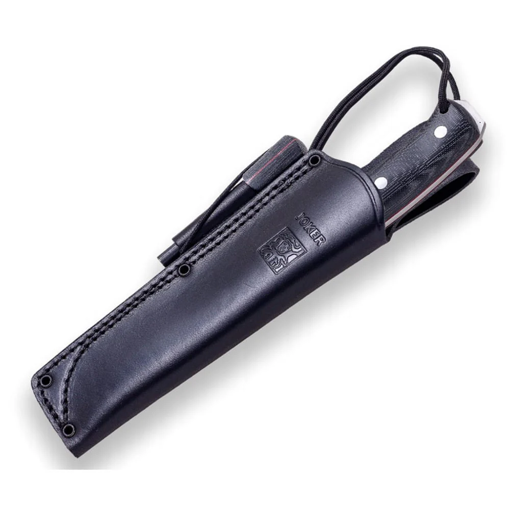 Joker Nomad Black Micarta Canvas with ferrocerium - Survival and buschcraft knife