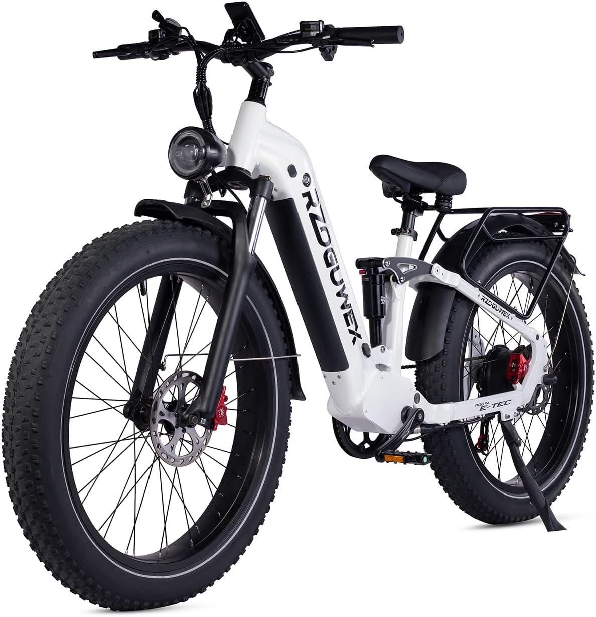 Bicicletta elettrica, EBIKE fuoristrada da 26 pollici per adulti con batteria rimovibile agli ioni di litio da 48 V 25 Ah, 7 velocità con doppio freno a disco idraulico e doppi ammortizzatori