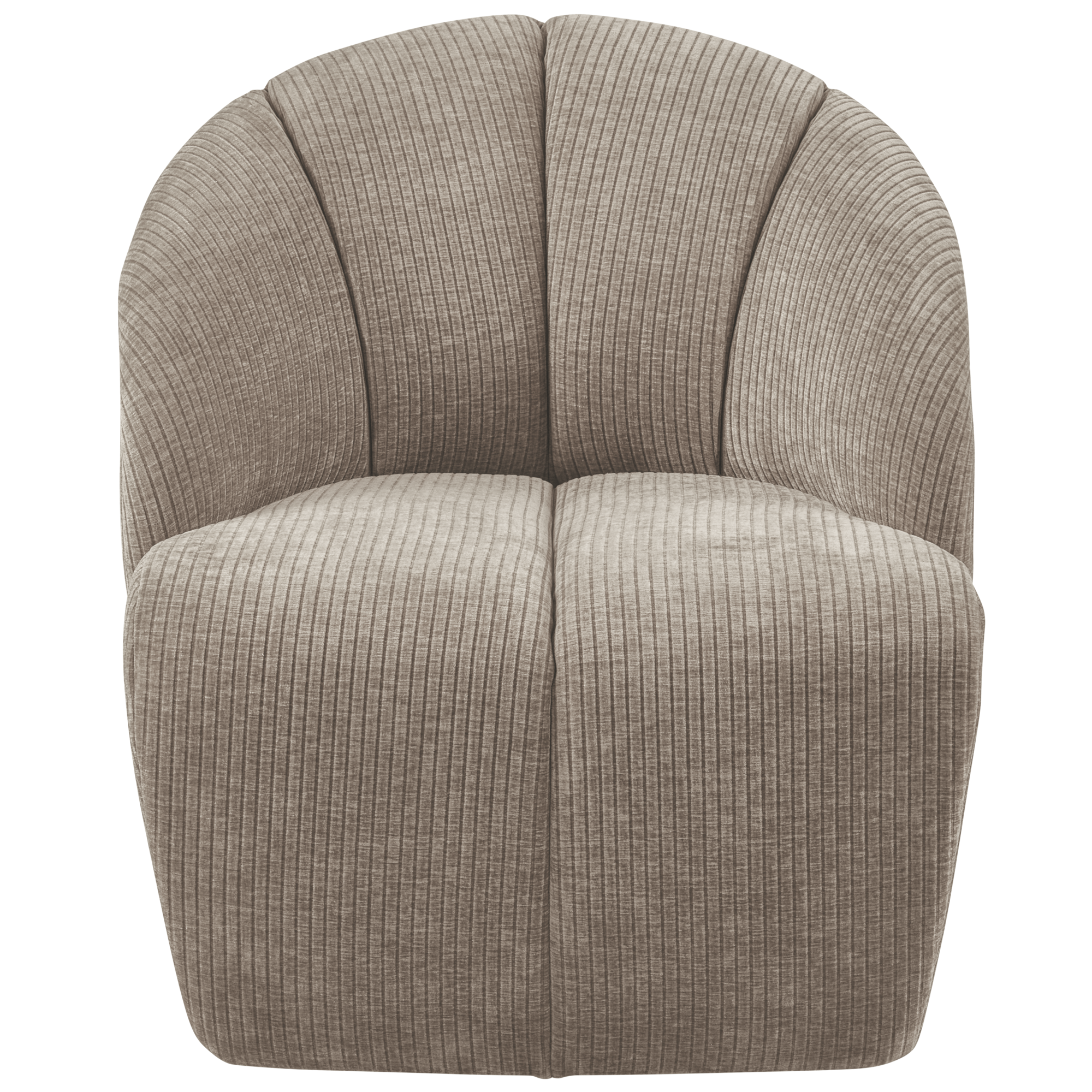 Mojo draaifauteuil ribstof donkerzand