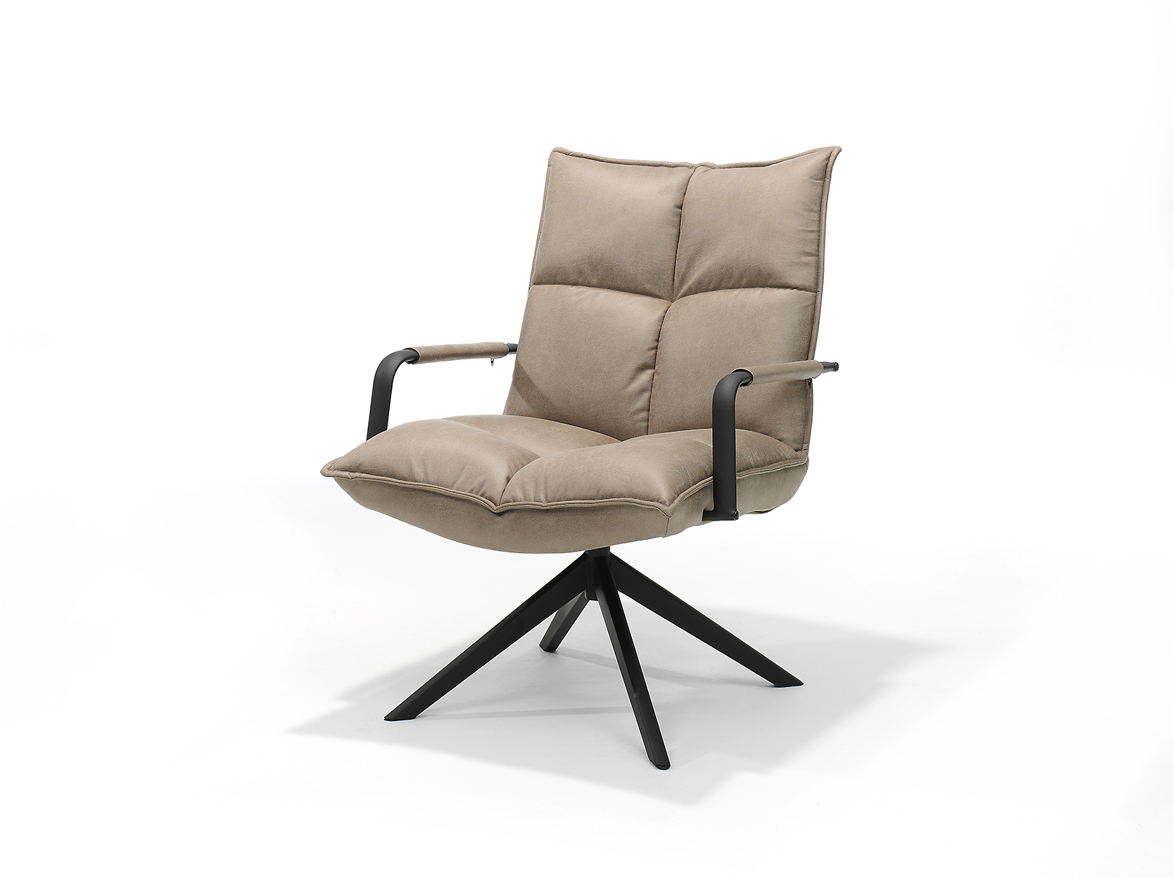 Draaifauteuil Jacketti microleder Liver