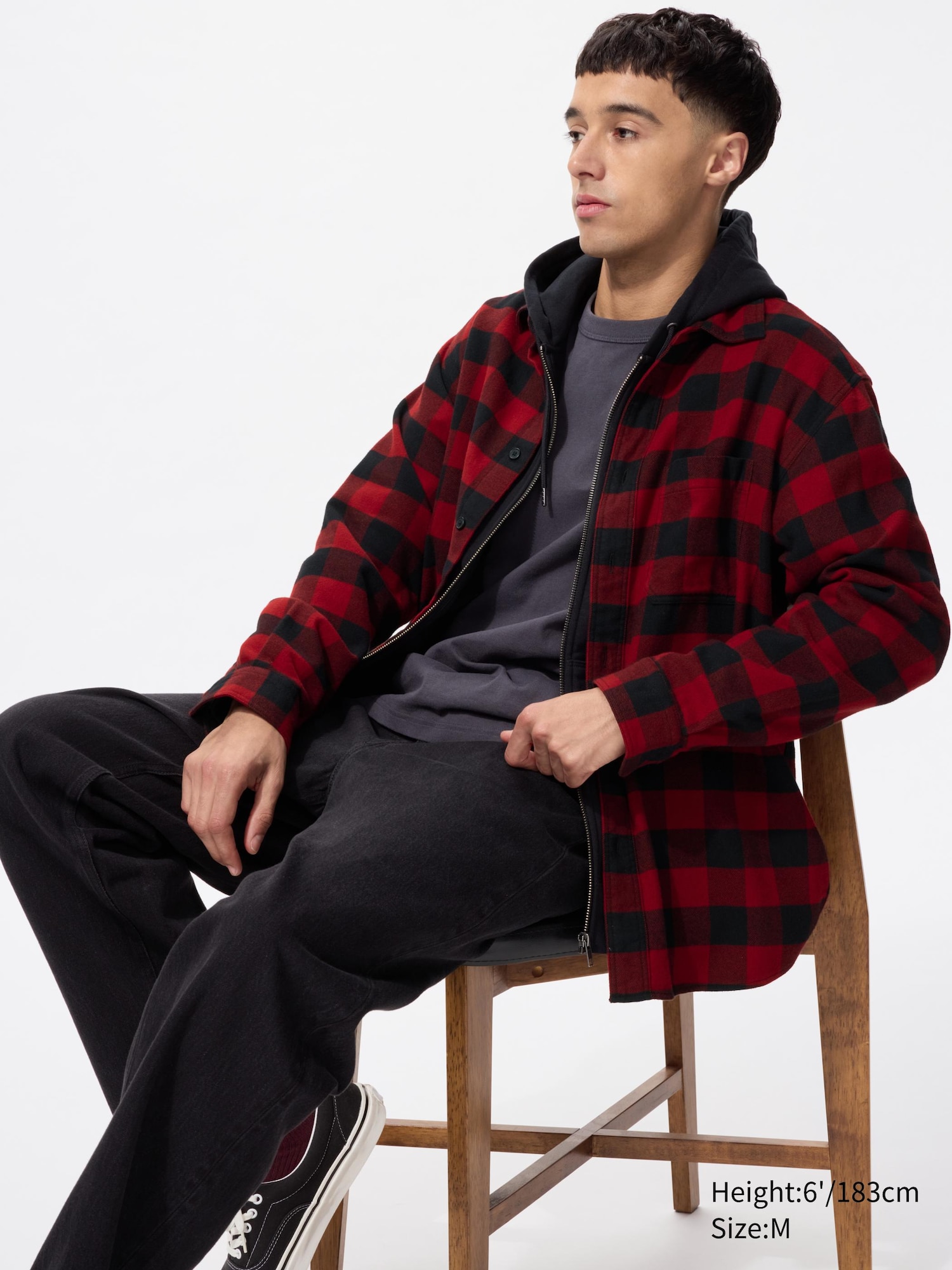 Flannel Checked Shirt Long Sleeve Regular Collar