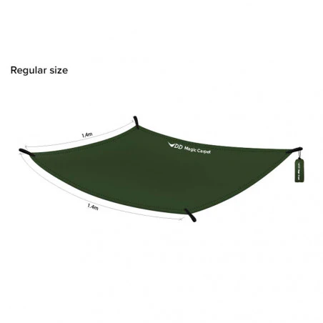 DD Hammocks Magic Carpet Regular olive green - Buschcraft and camping flooring