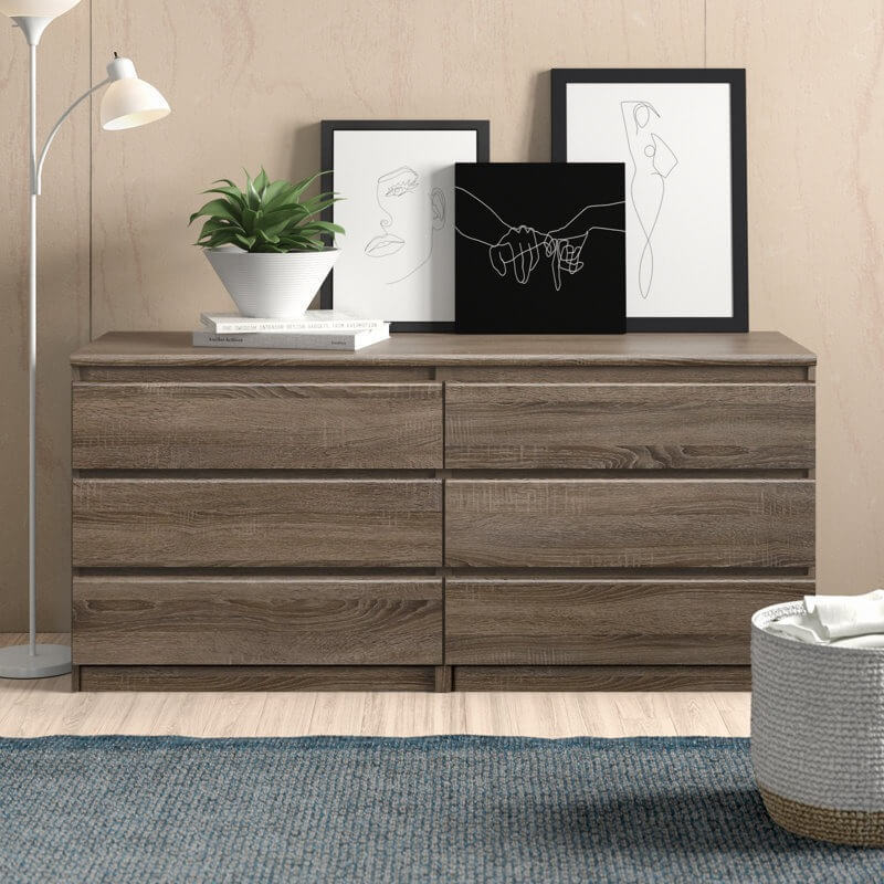 Kepner 6 Drawer 60.5" W Double Dresser