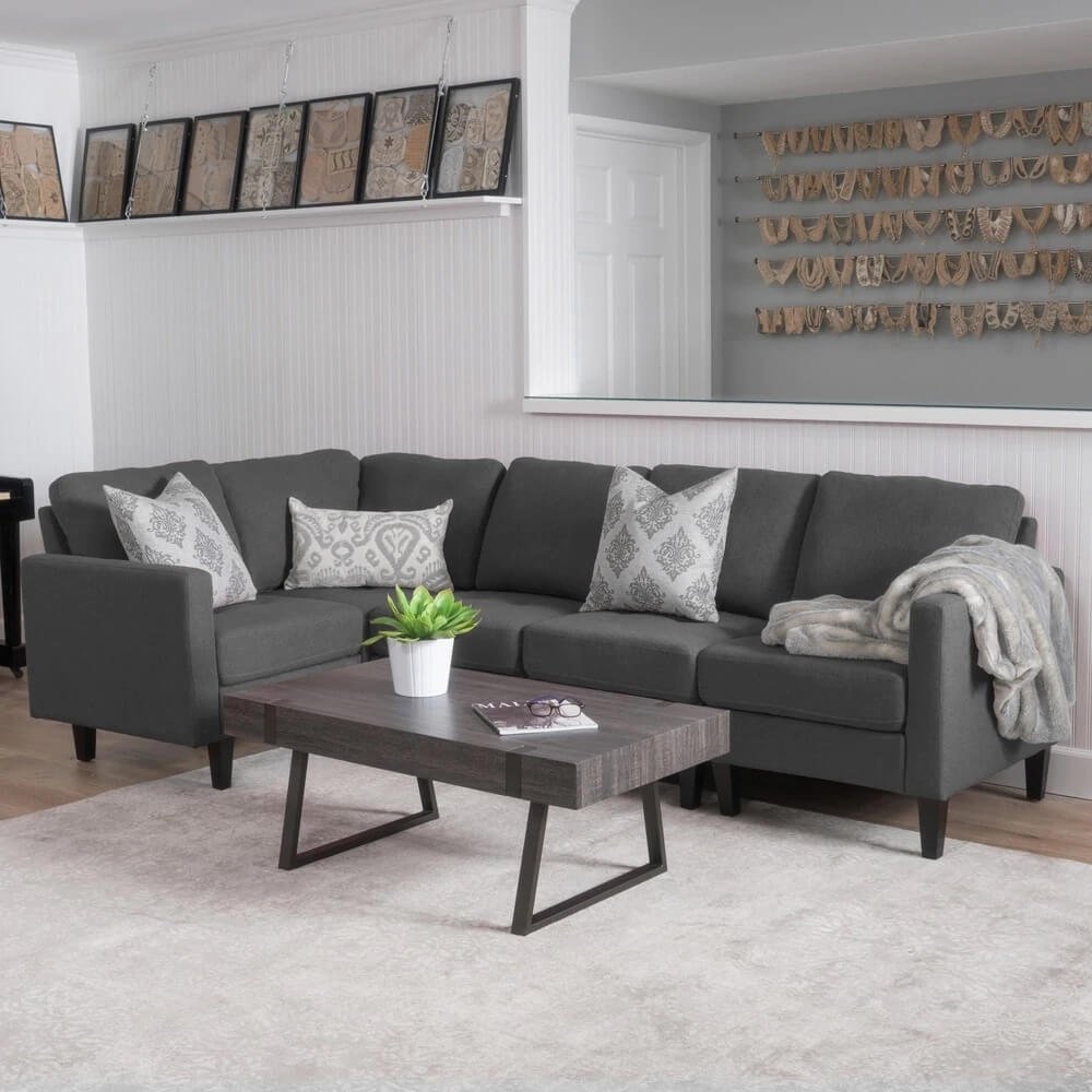 Zahra Modern 5-Piece Fabric Sofa