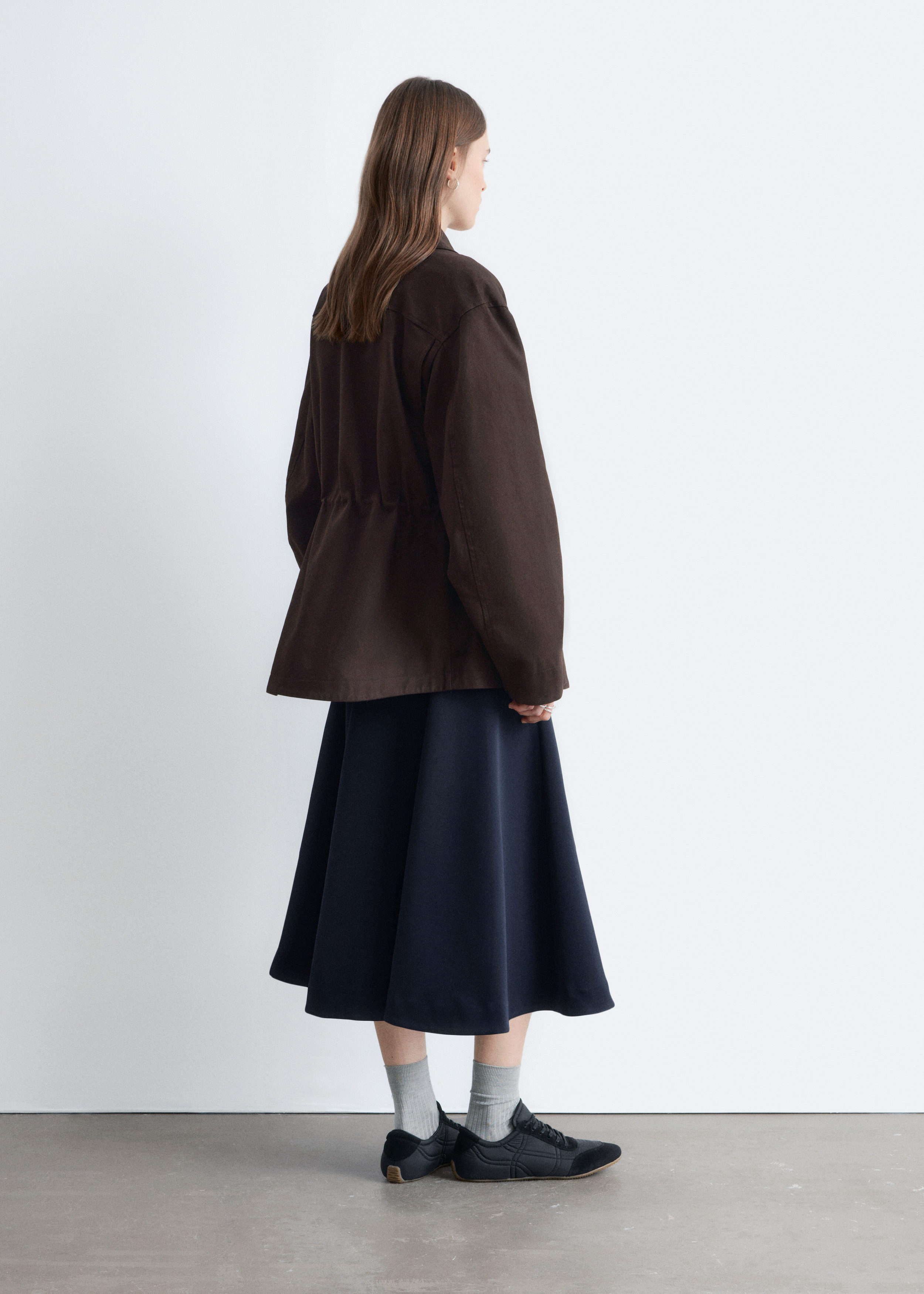 & Other Stories OVERSIZED DRAWSTRING UTILITY JACKET