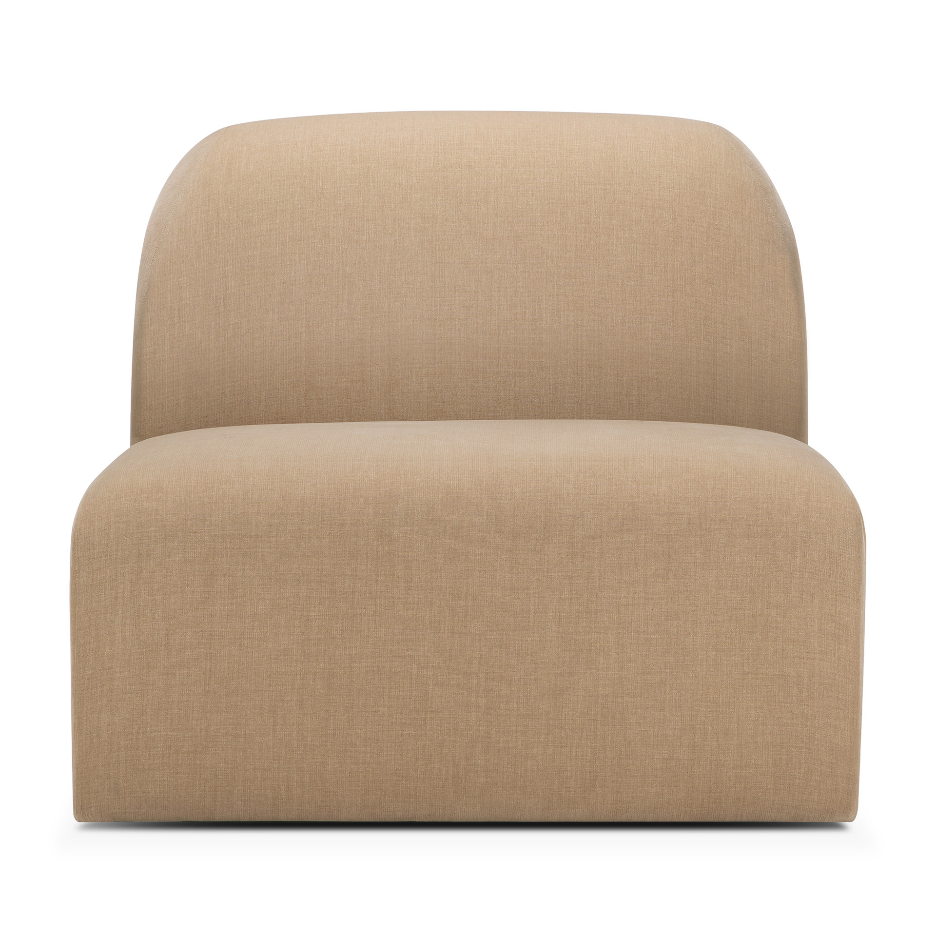 Bulky modulaire sofa - 1 seat - light sepia