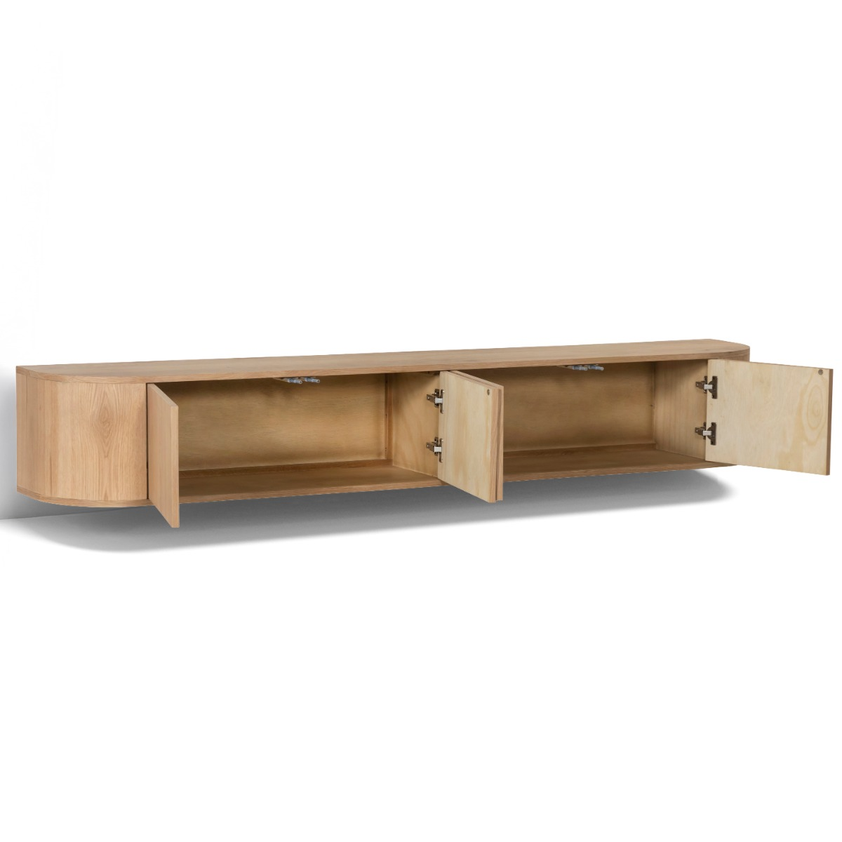Tv-meubel Arlo zwevend naturel 220 cm