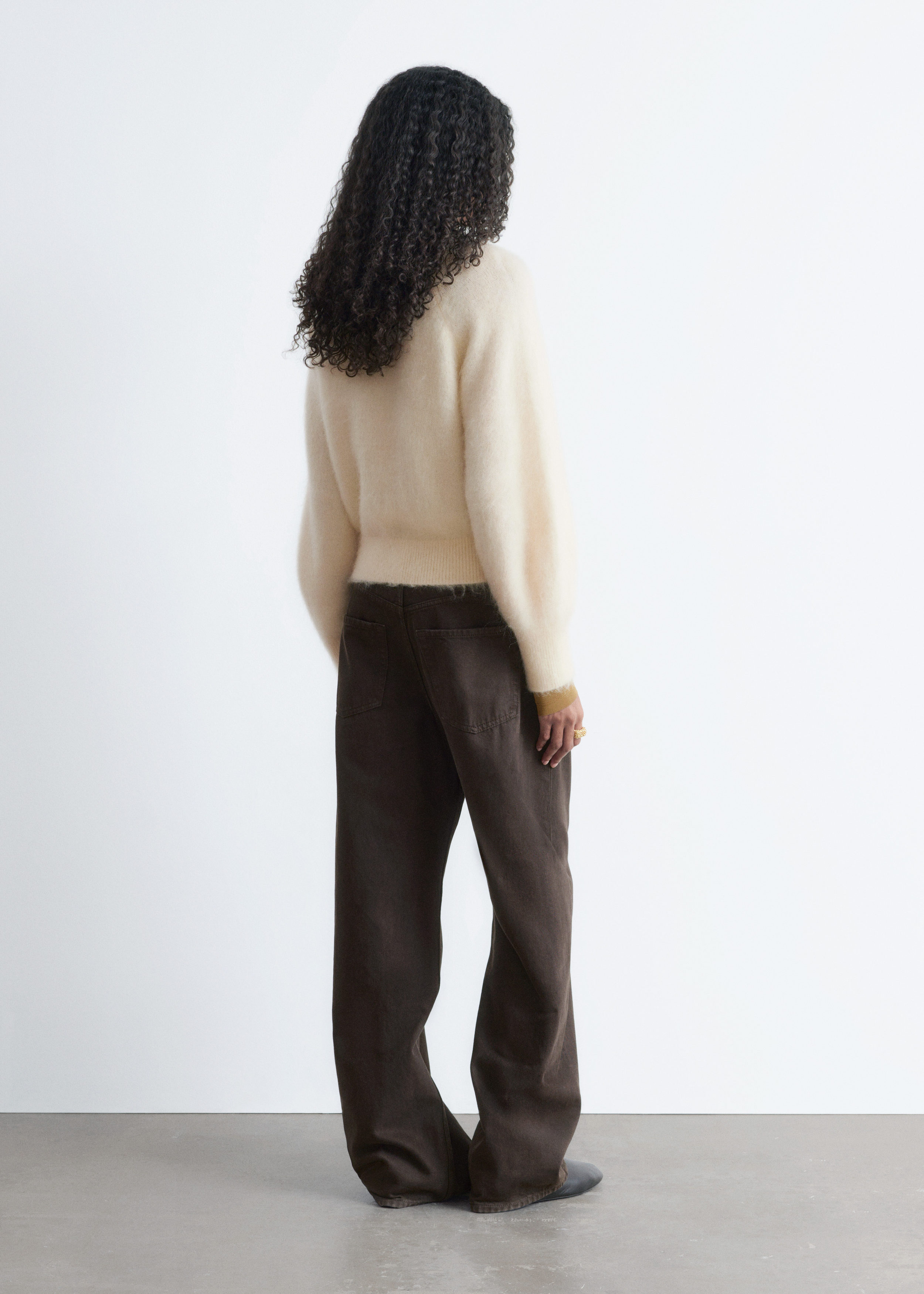 & Other Stories MOHAIR-BLEND BALLOON-SLEEVE JUMPER