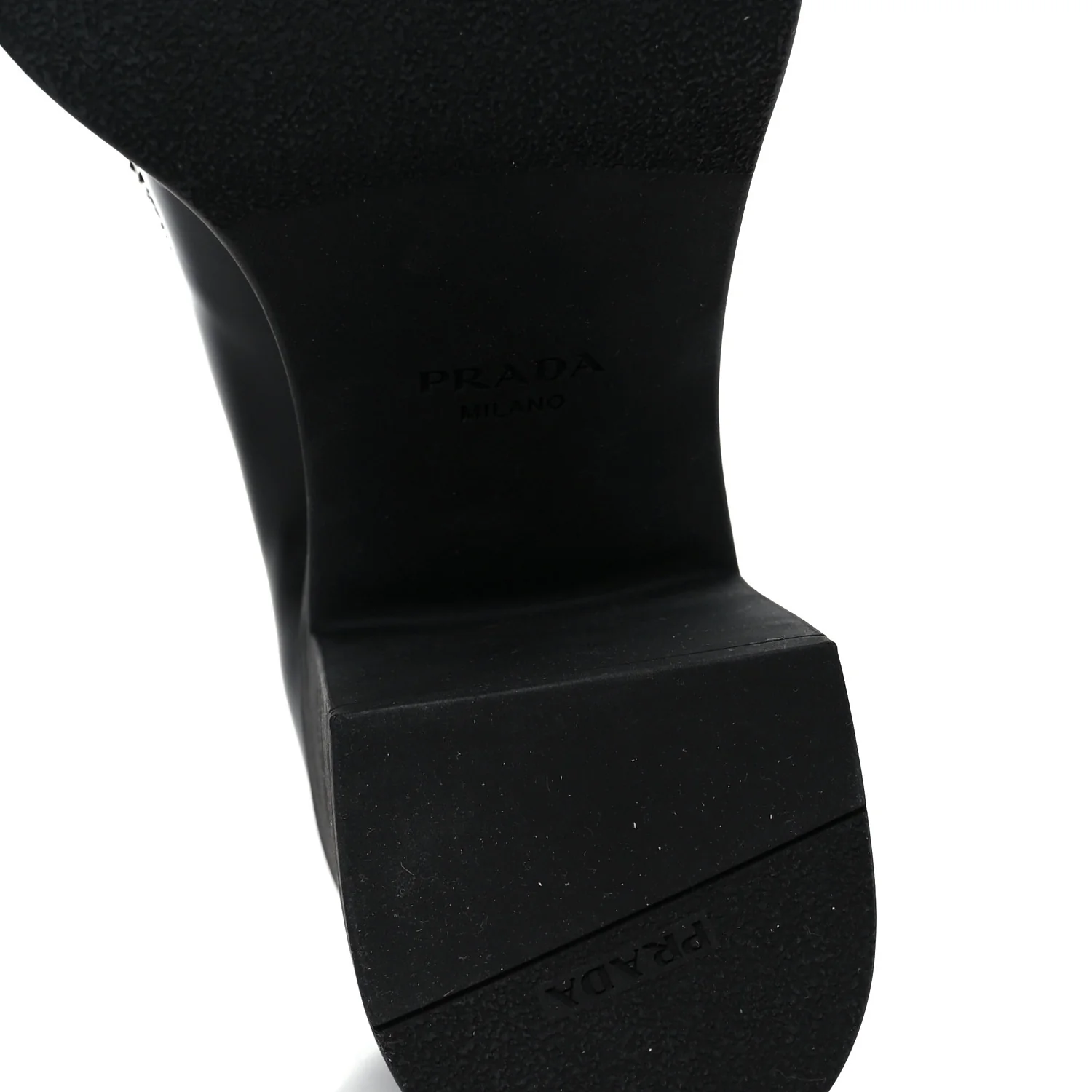 Spazzolato Metal Triangle Logo 85mm Loafers 40 Black - Top Club