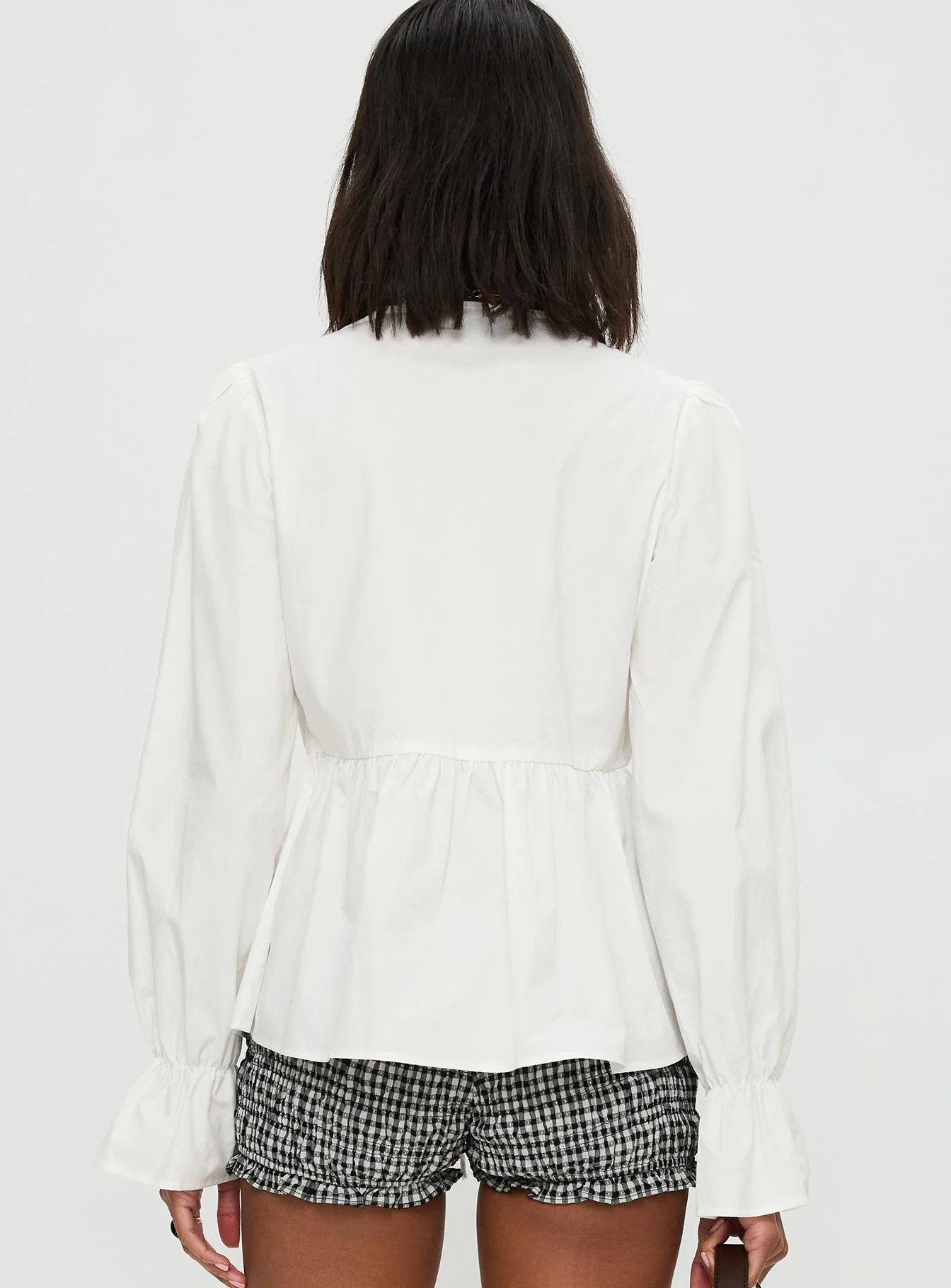 Scarlotte Bow Tie Top White