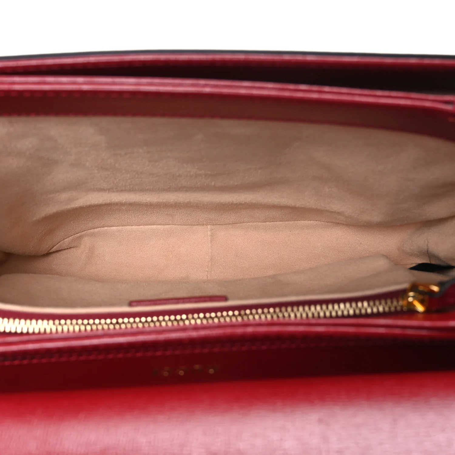 GG Supreme Monogram Azalea Calfskin Horsebit 1955 Shoulder Bag Beige Ebony New Cherry Red - Top Club