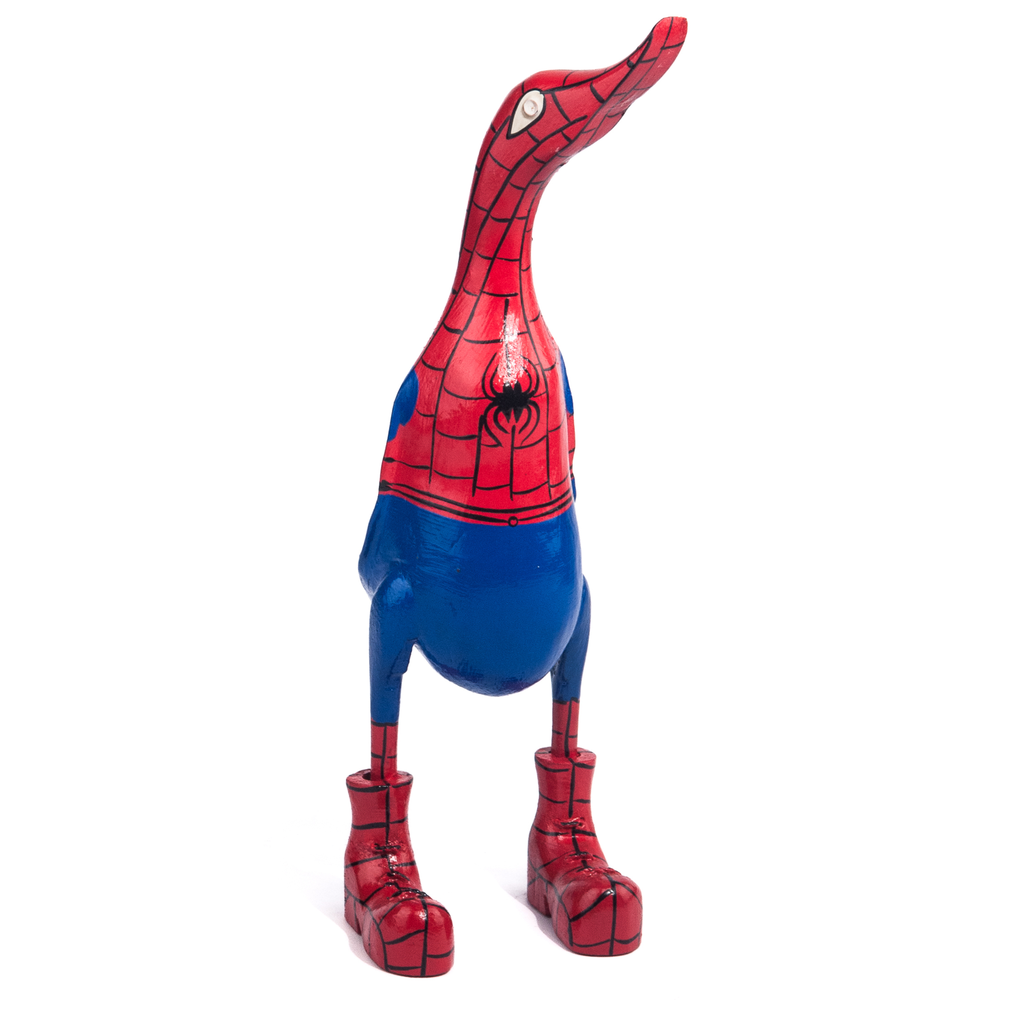 Houten eend spiderman