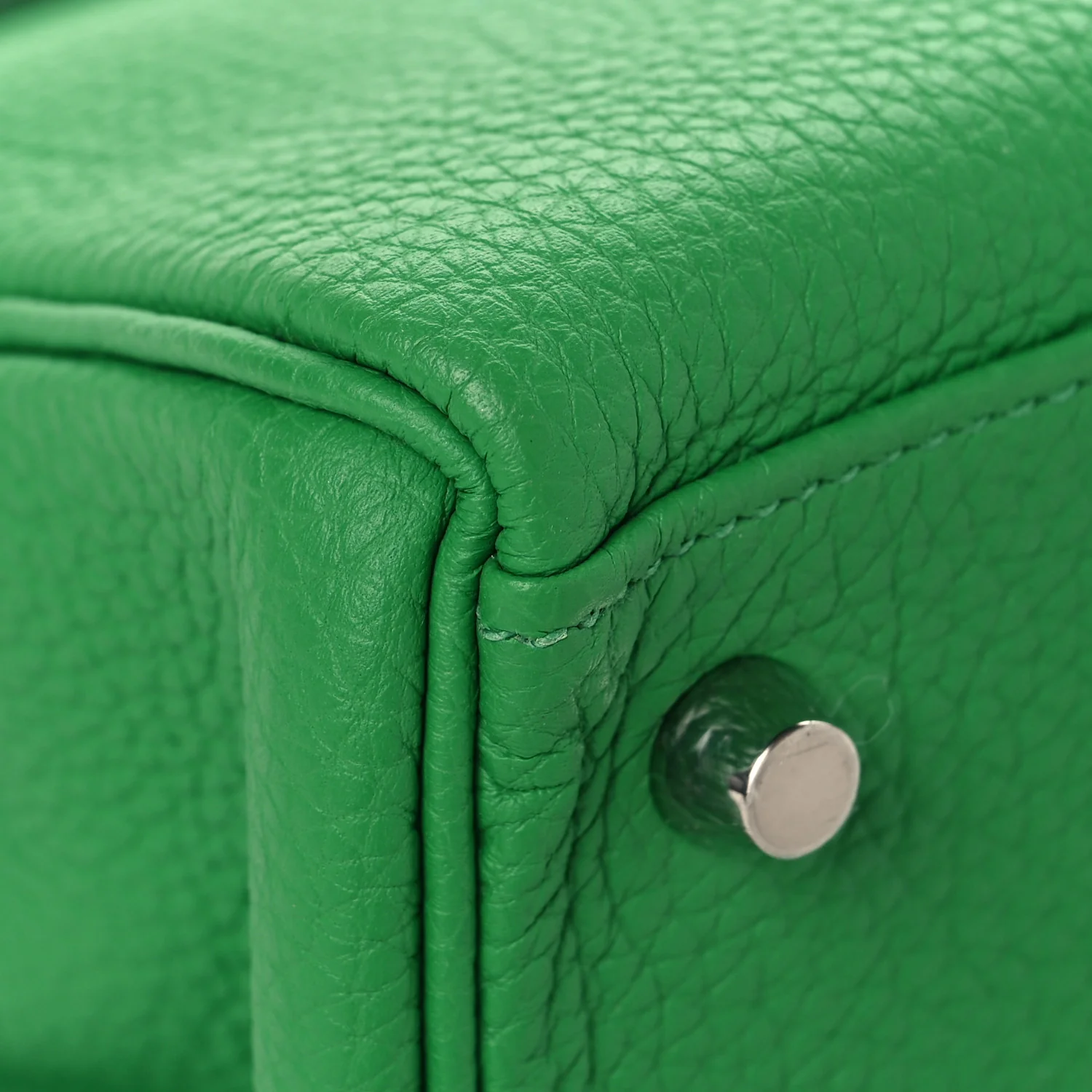 Togo Shiny Niloticus Crocodile Kelly Retourne Touch 28 Bambou - Top Club