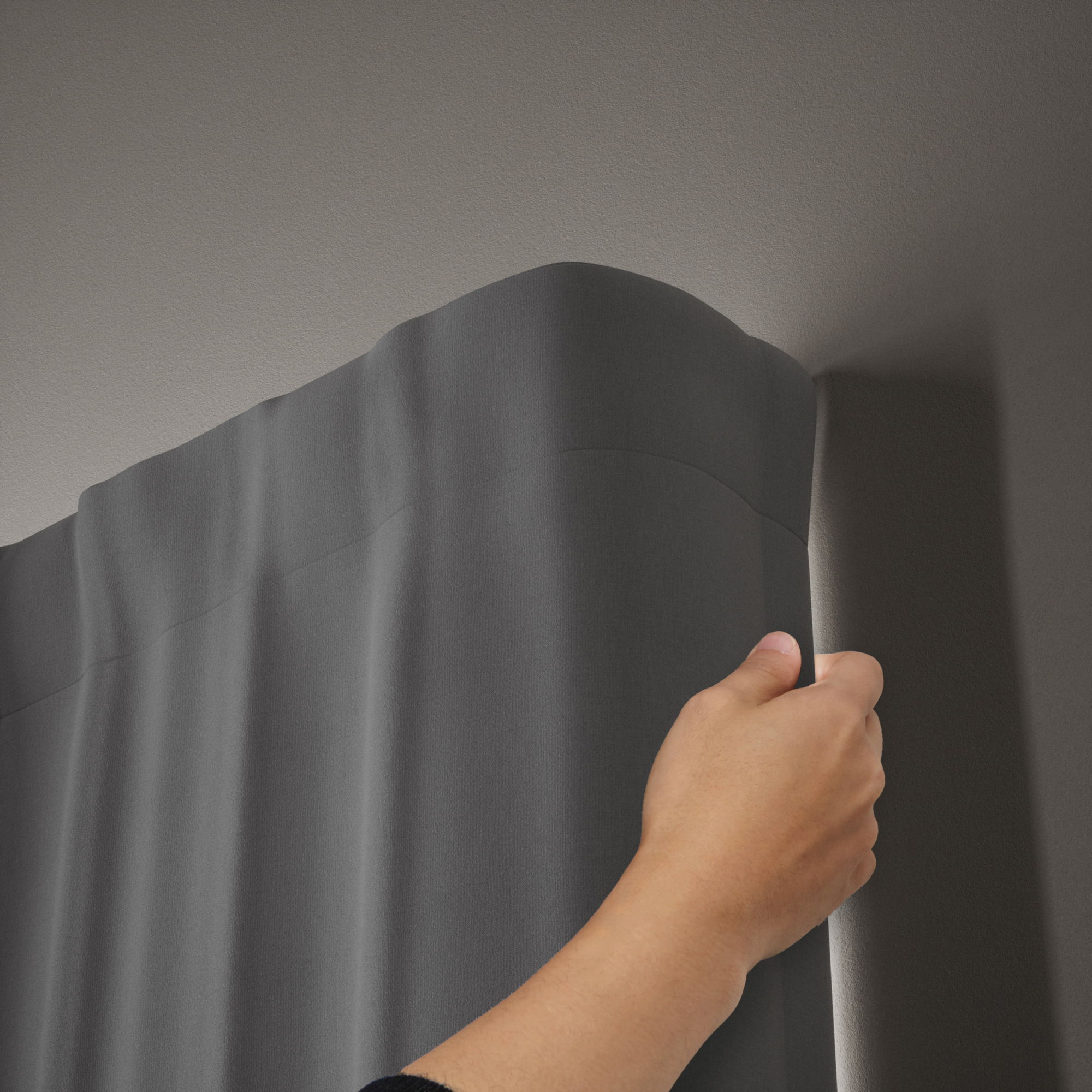 Gordijnroede Twilight Double zwart 76 tot 213 cm