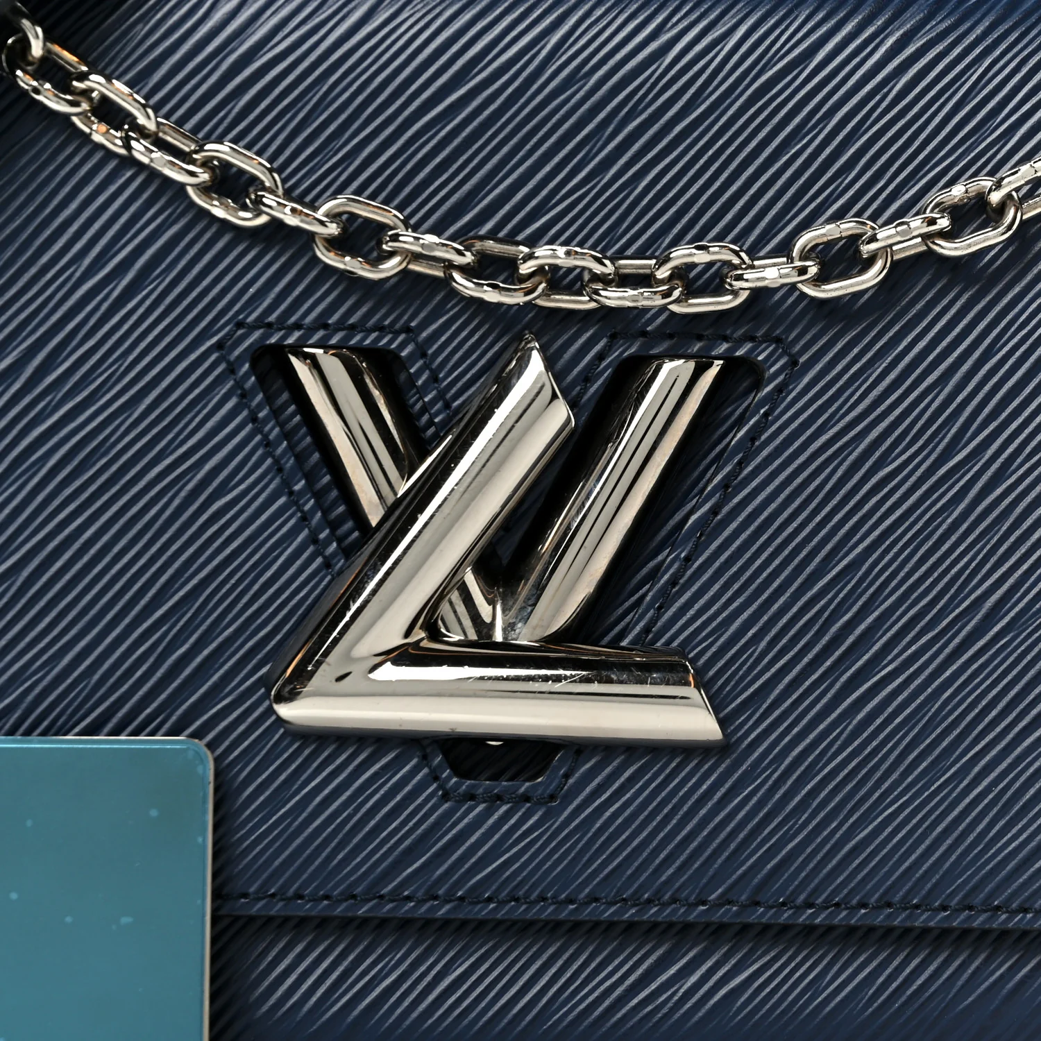 Epi Twist Shoulder Bag MM Navy - Top Club